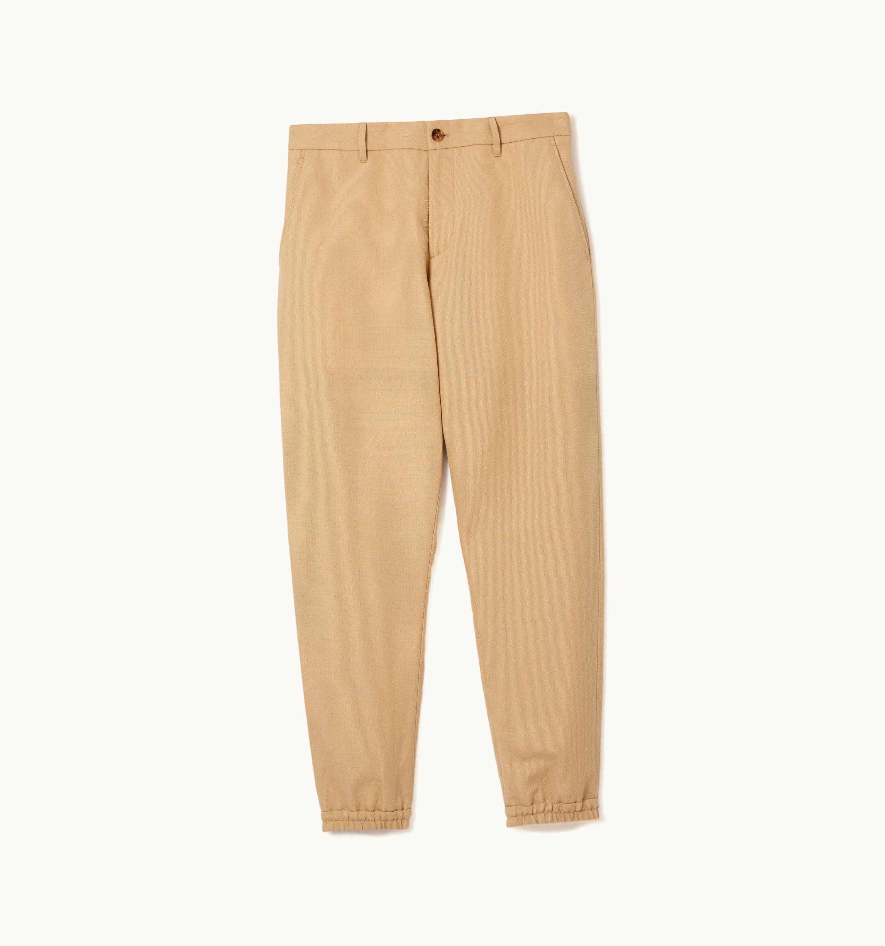 Burberry Burberry Wool Blend Tailored Jogging Pants In Soft Fawn - Men