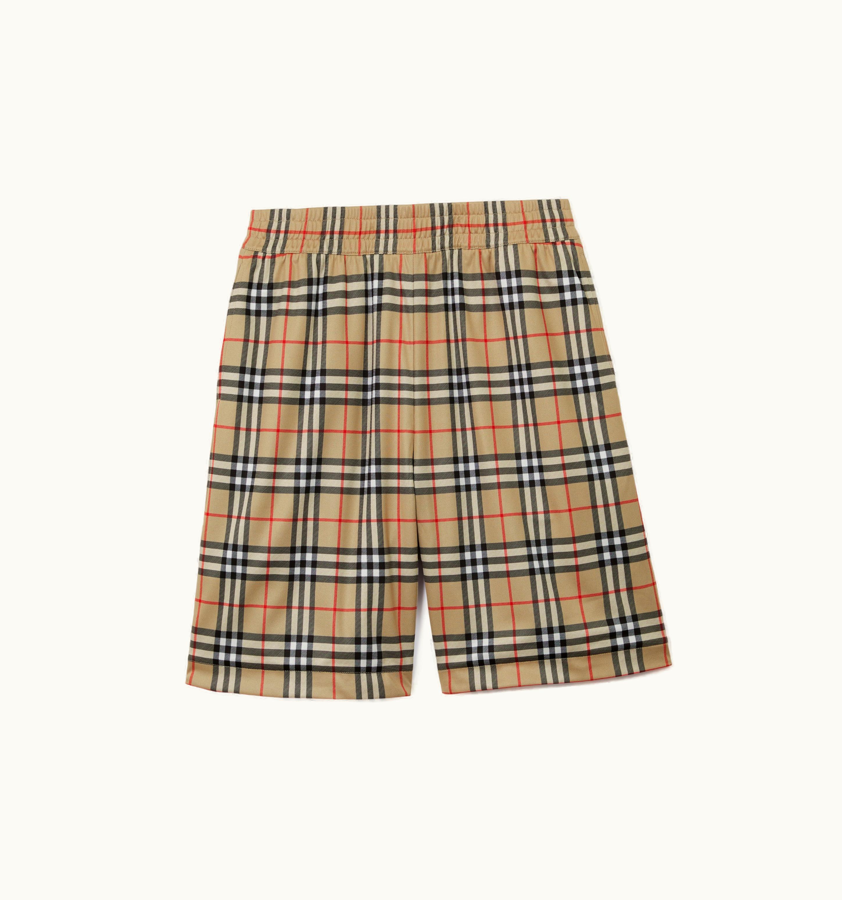 Burberry Burberry Vintage Check Shorts In Archive Beige - Men
