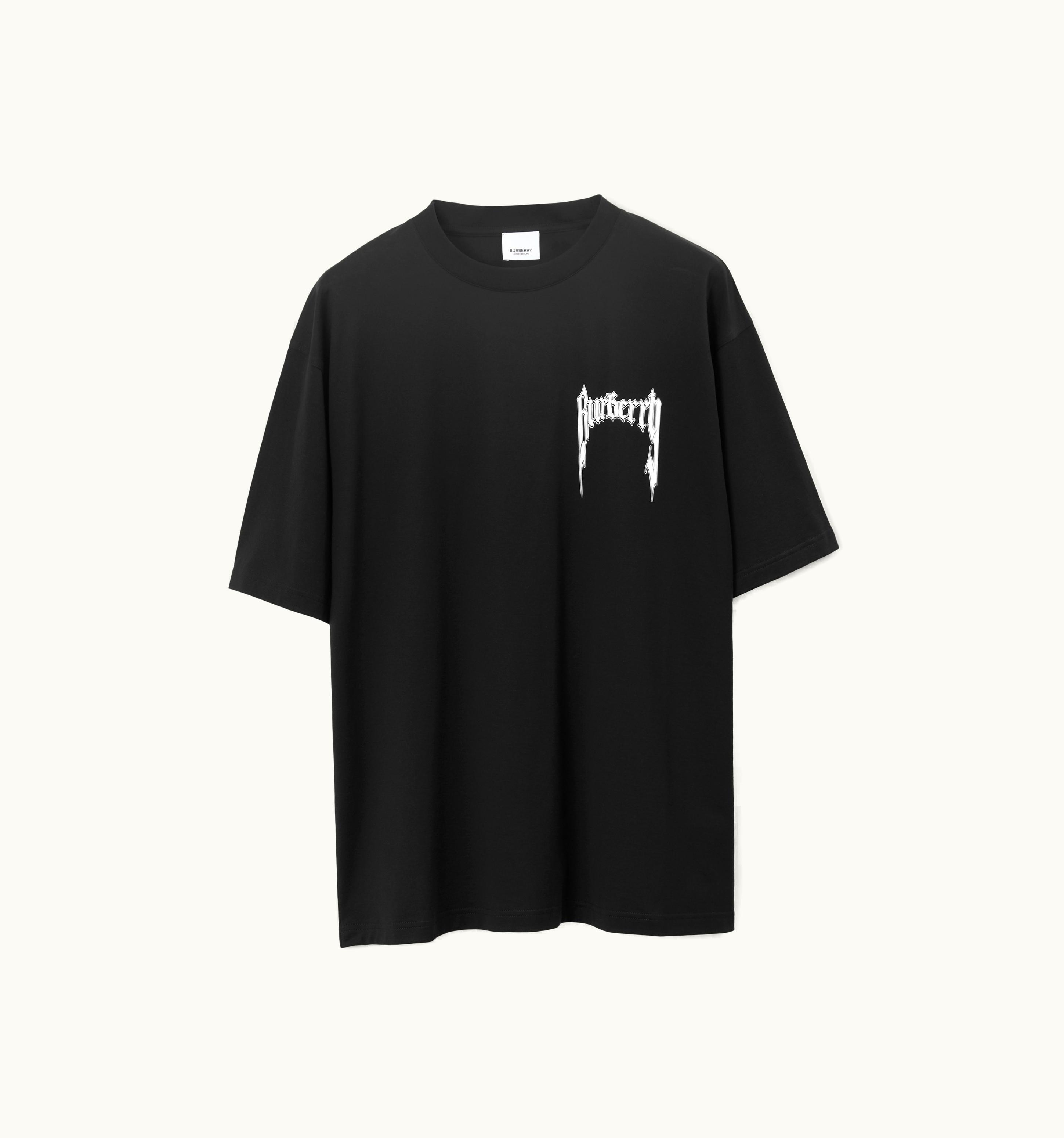 Burberry Burberry Logo Print Cotton T-Shirt In Black - Men UZ0139550