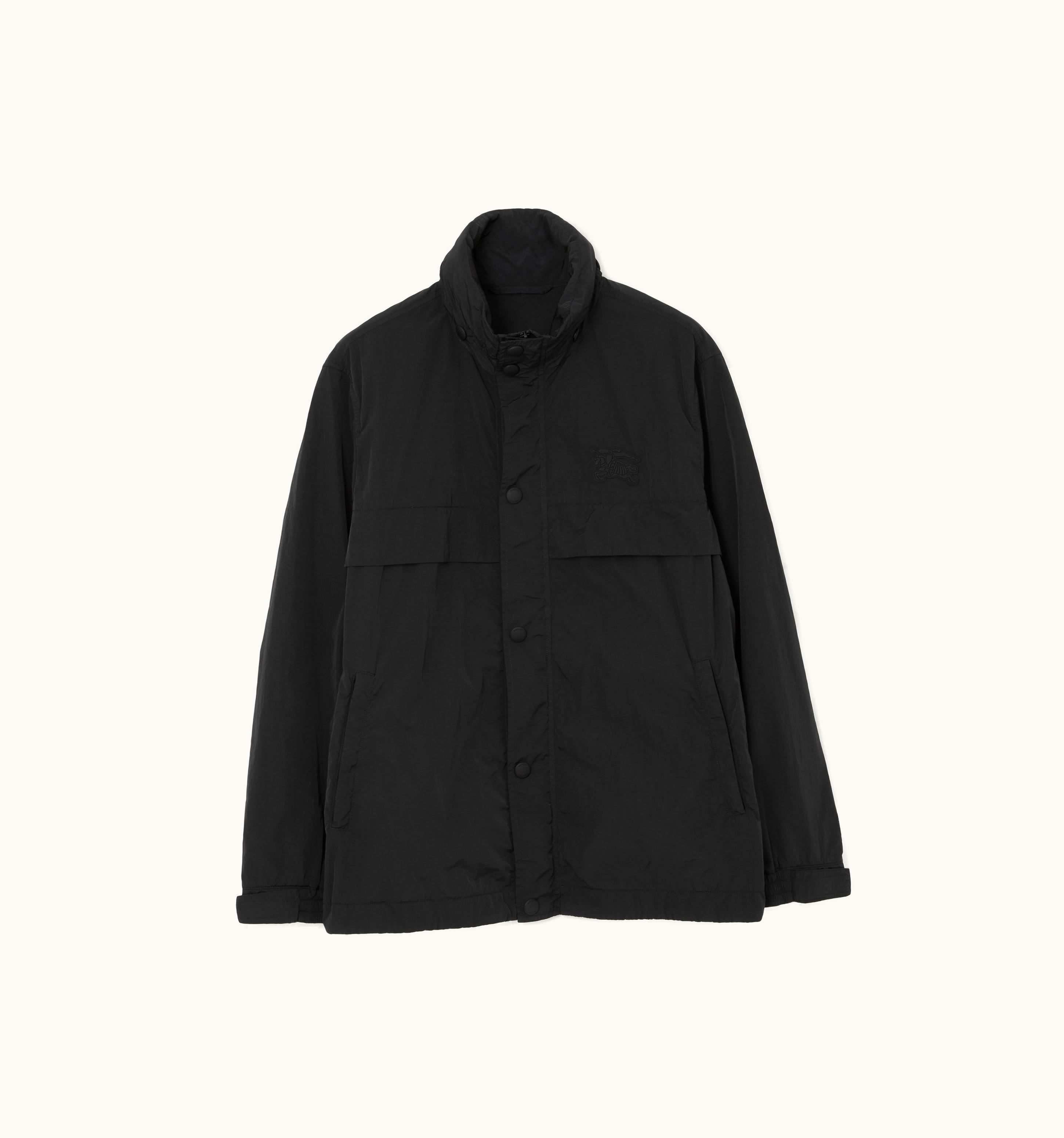Burberry Burberry Ekd Appliqué Nylon Jacket In Black - Men UZ0139579