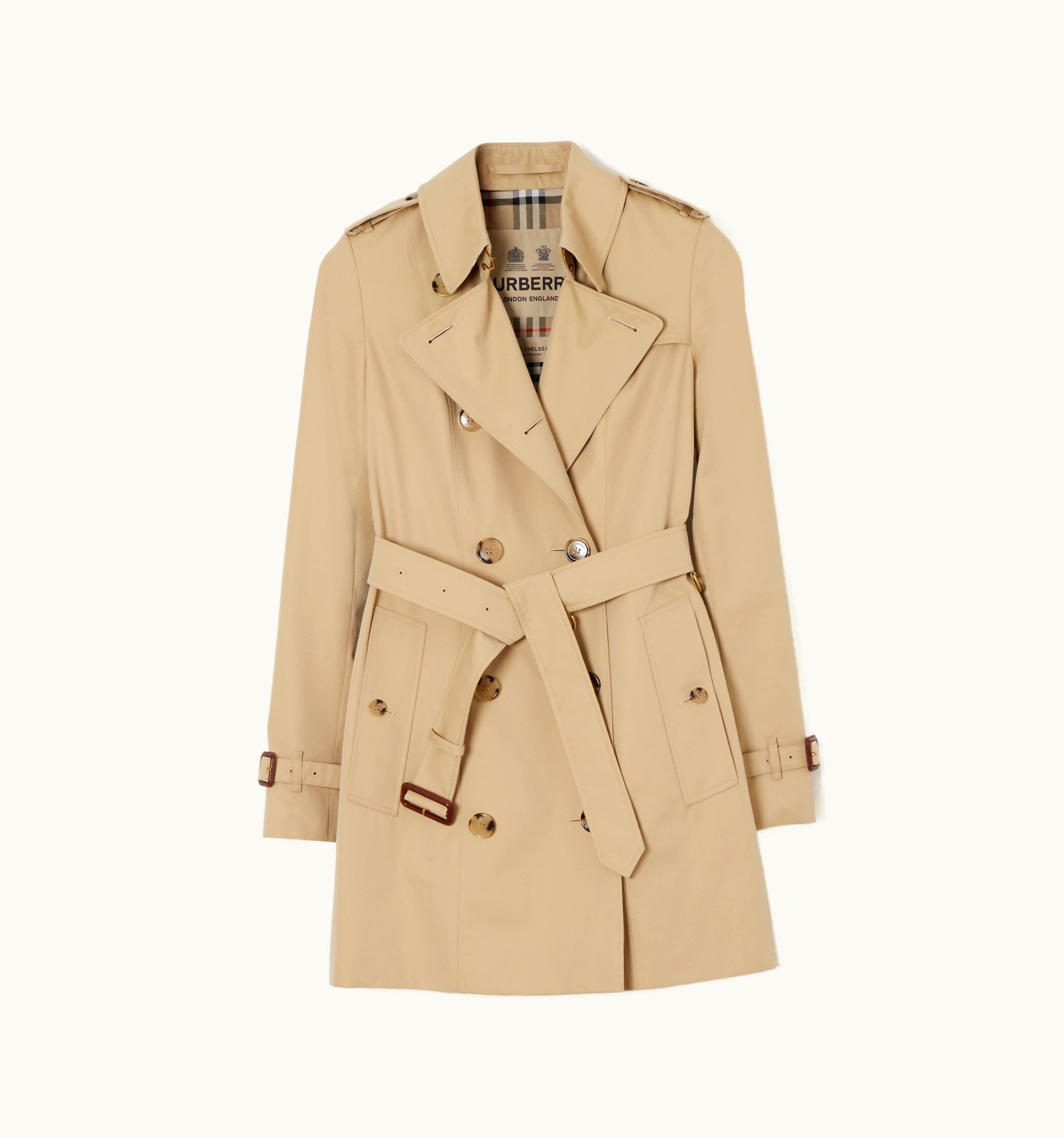 Burberry Burberry Short Chelsea Heritage Trench Coat In Honey UZ0139597