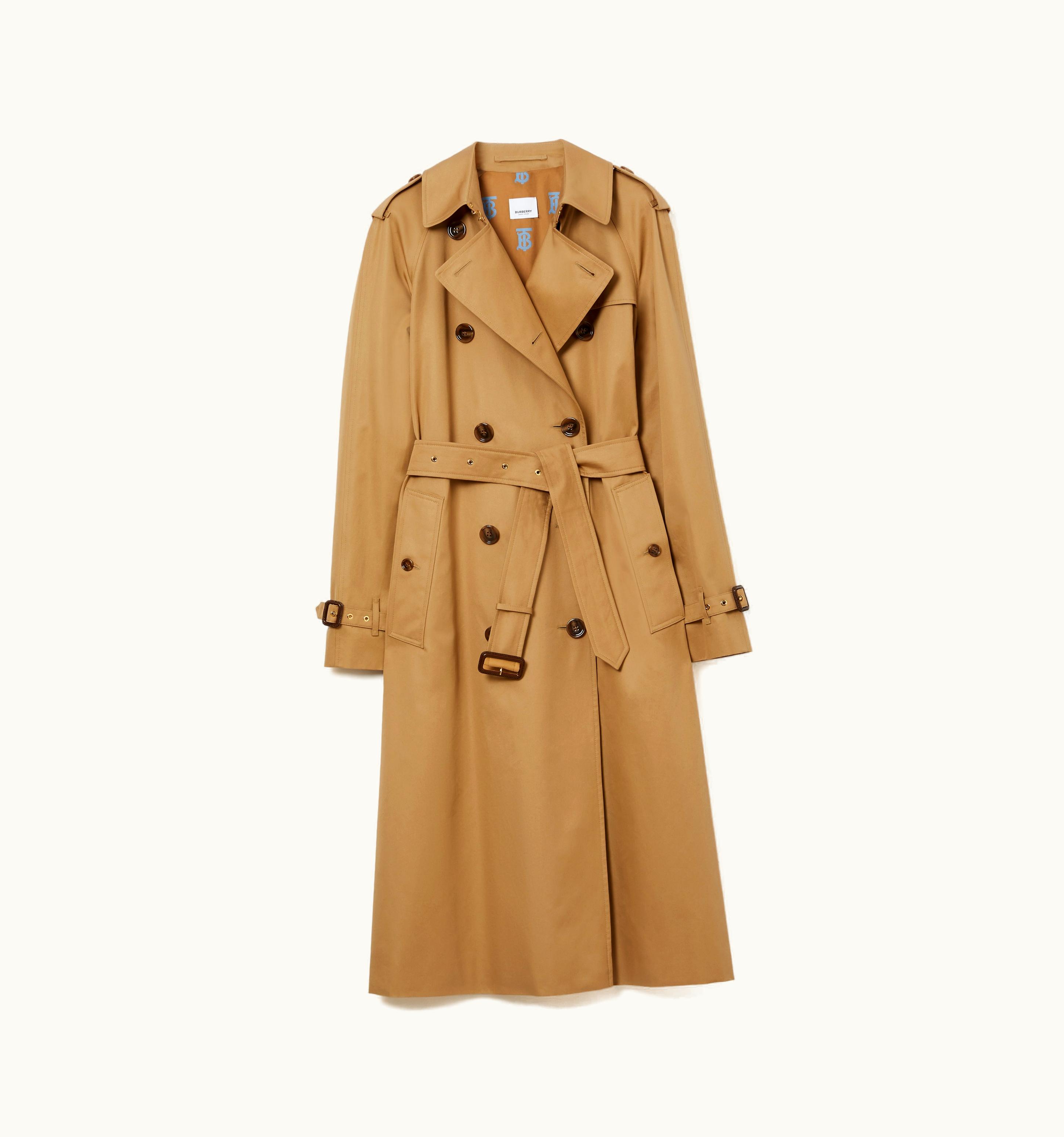 Burberry Burberry Cotton Gabardine Waterloo Trench Coat In Camel - Women UZ0139609