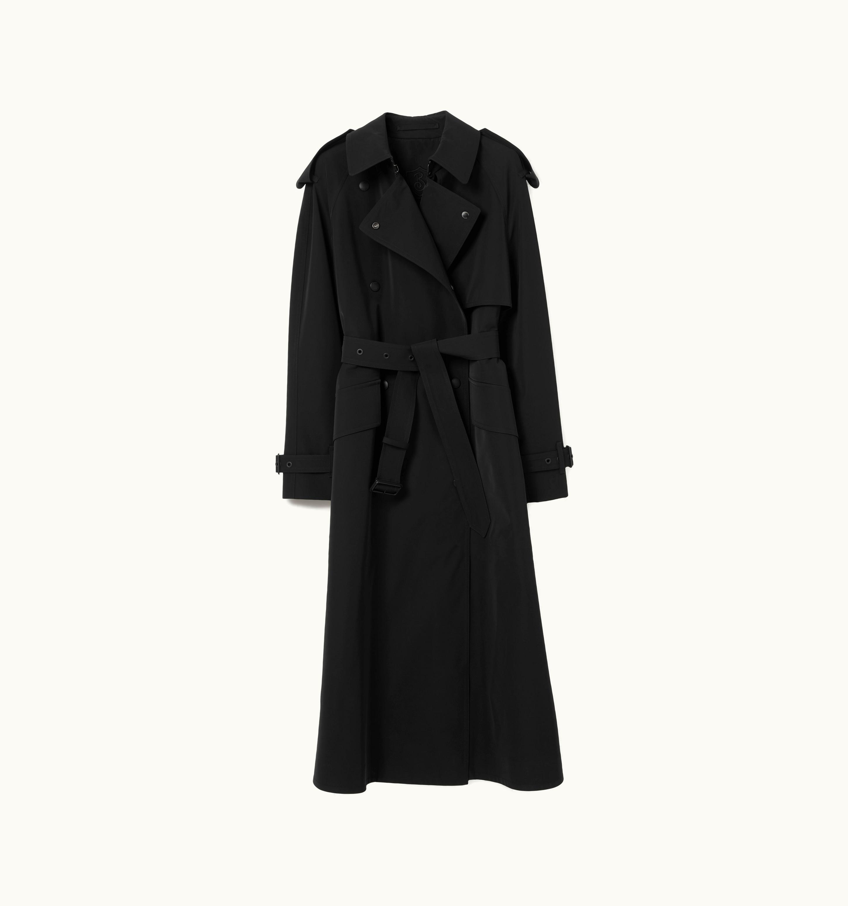 Burberry Burberry Tri-Layer Longline Trench Coat In Black - Women
