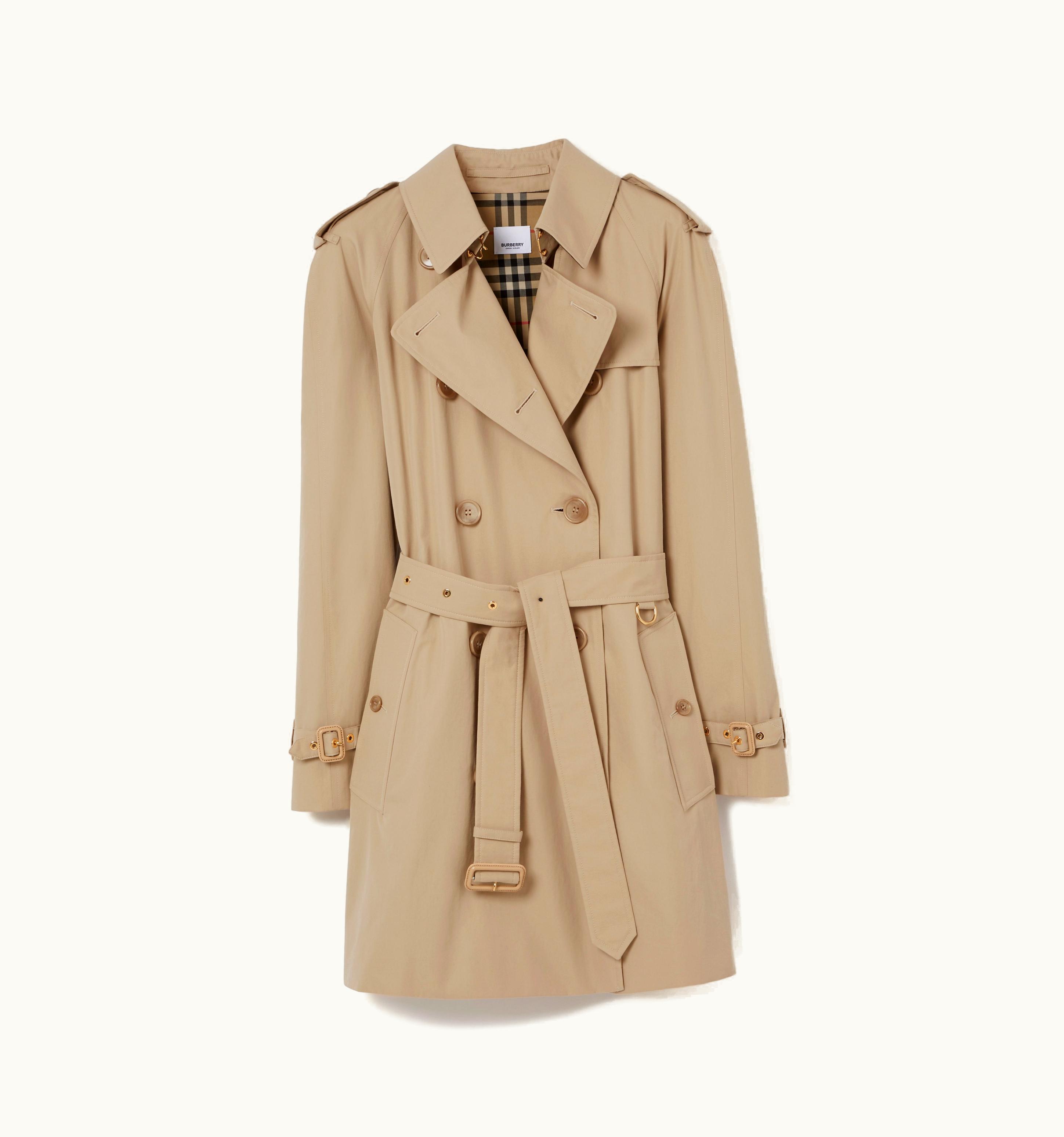 Burberry Burberry Tropical Gabardine Waterloo Trench Coat In Soft Fawn - Women