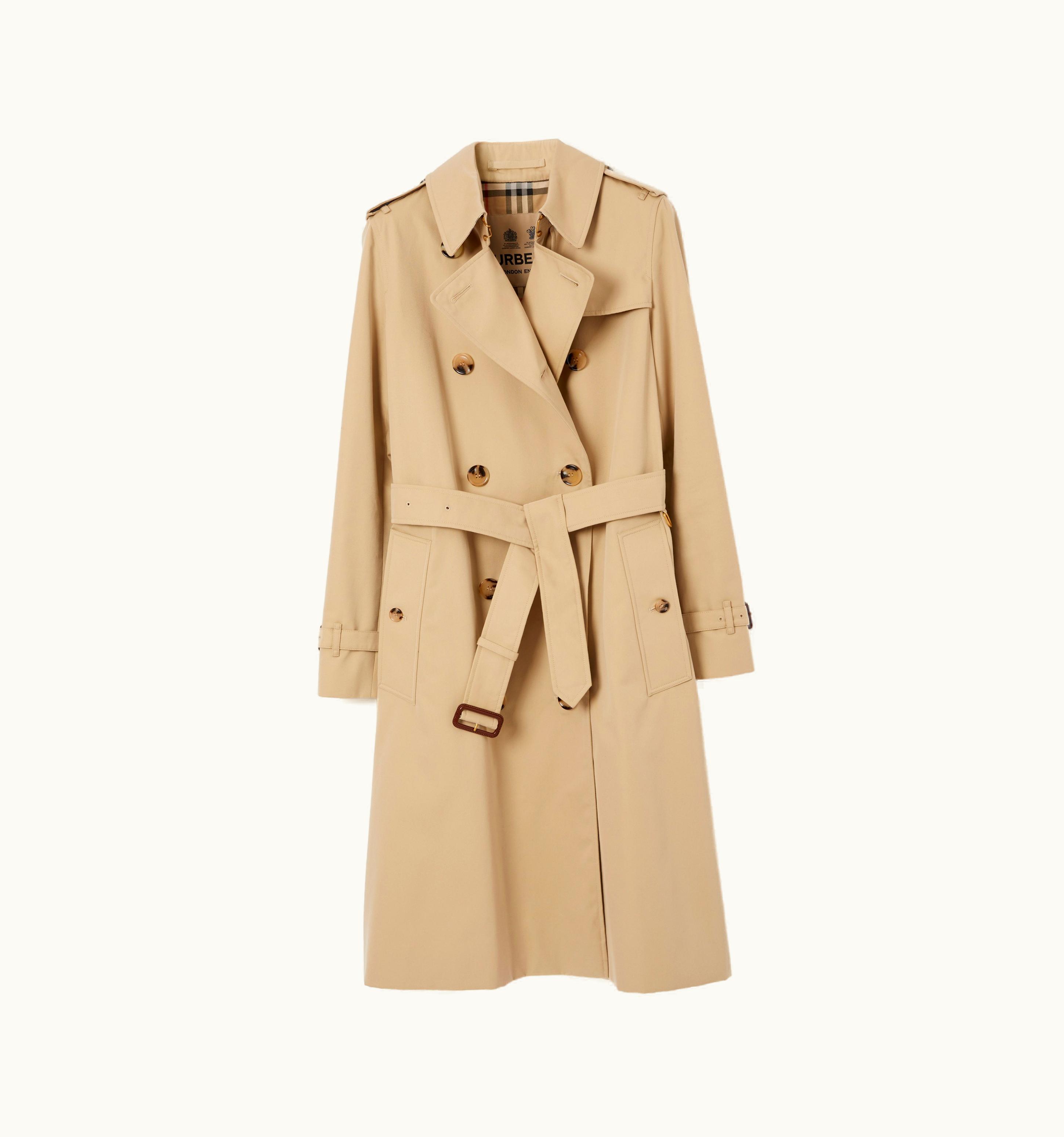 Burberry Burberry Long Kensington Heritage Trench Coat In Honey - Women