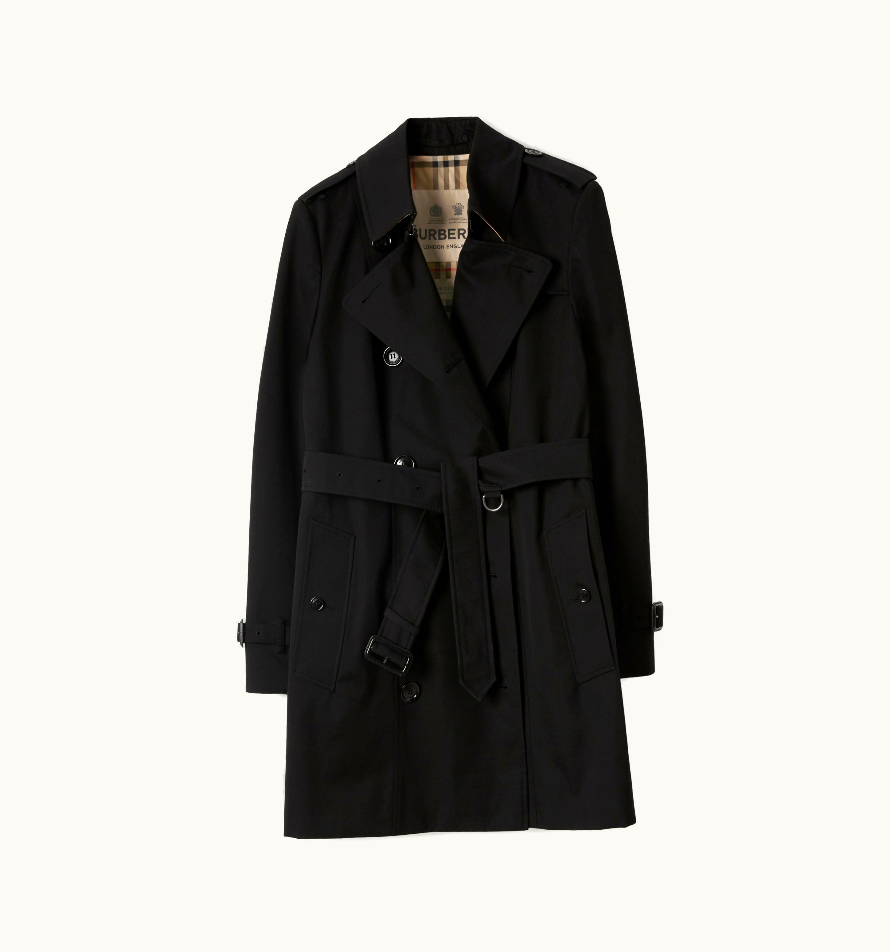 Burberry Burberry Short Chelsea Heritage Trench Coat In Black - Women