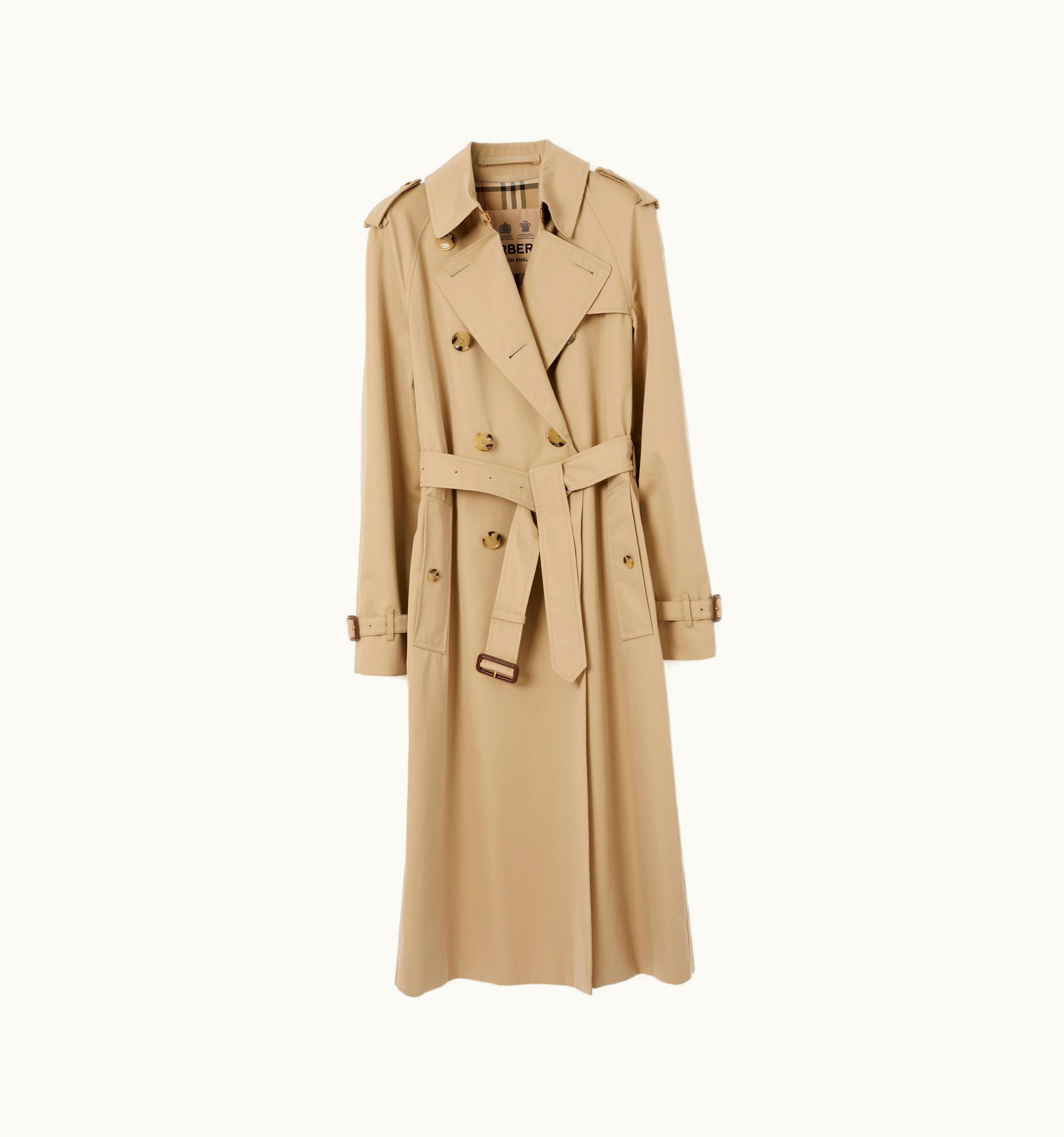 Burberry Burberry Long Waterloo Heritage Trench Coat In Honey - Women UZ0139660