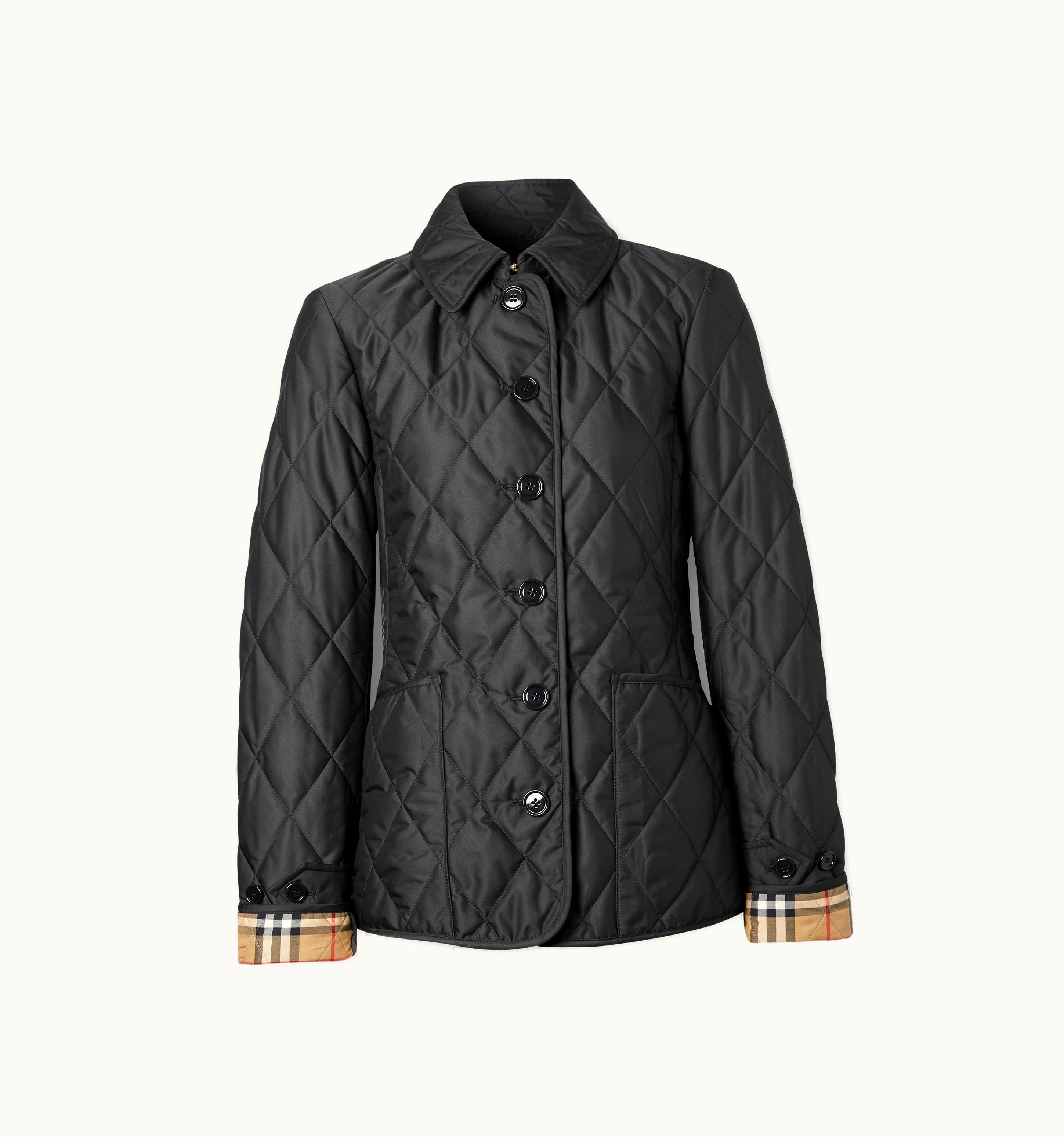 Burberry Burberry Diamond Quilted Thermoregulated Jacket In Black UZ0139689
