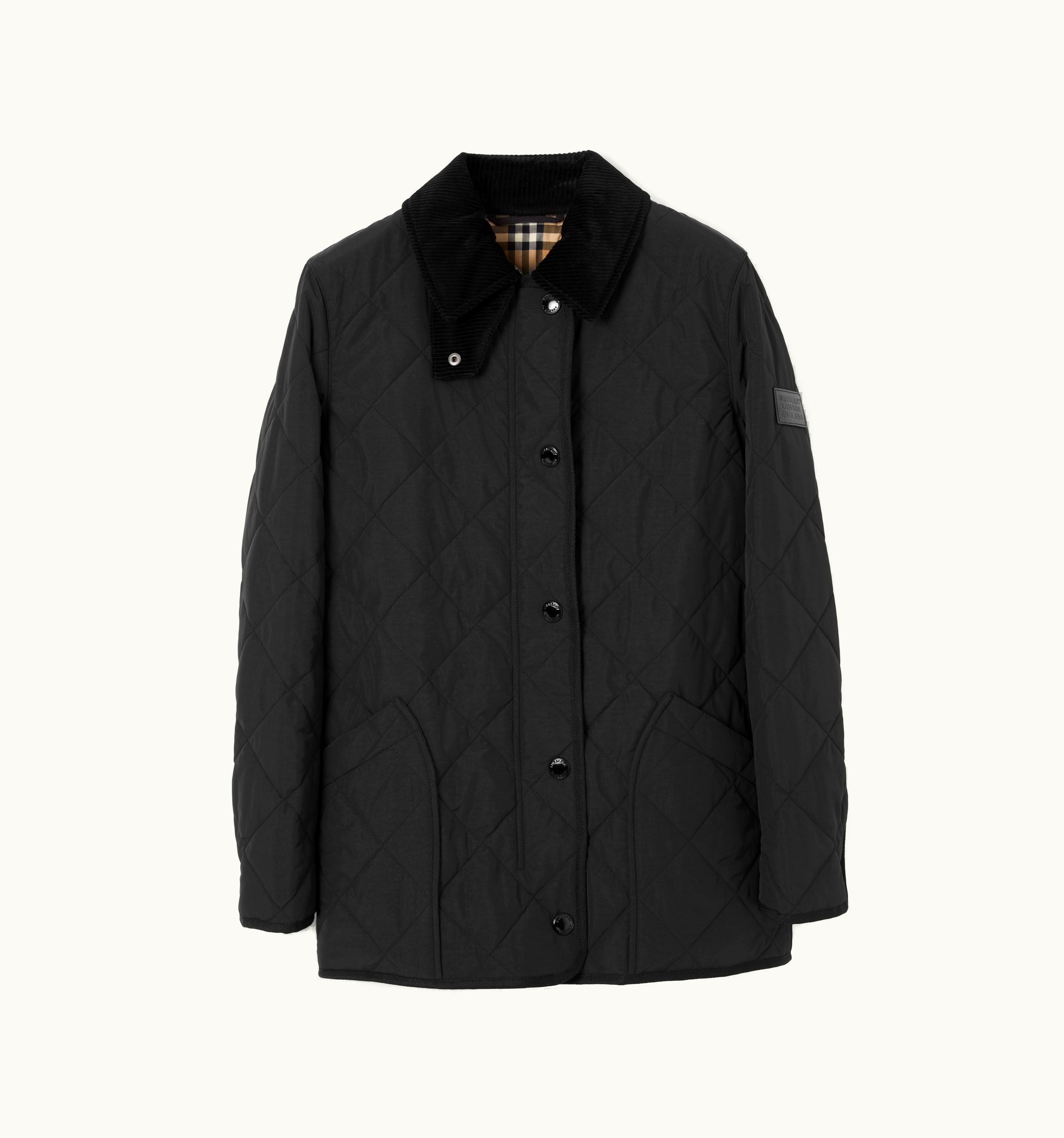 Burberry Burberry Diamond Quilted Thermoregulated Barn Jacket In Black - Women