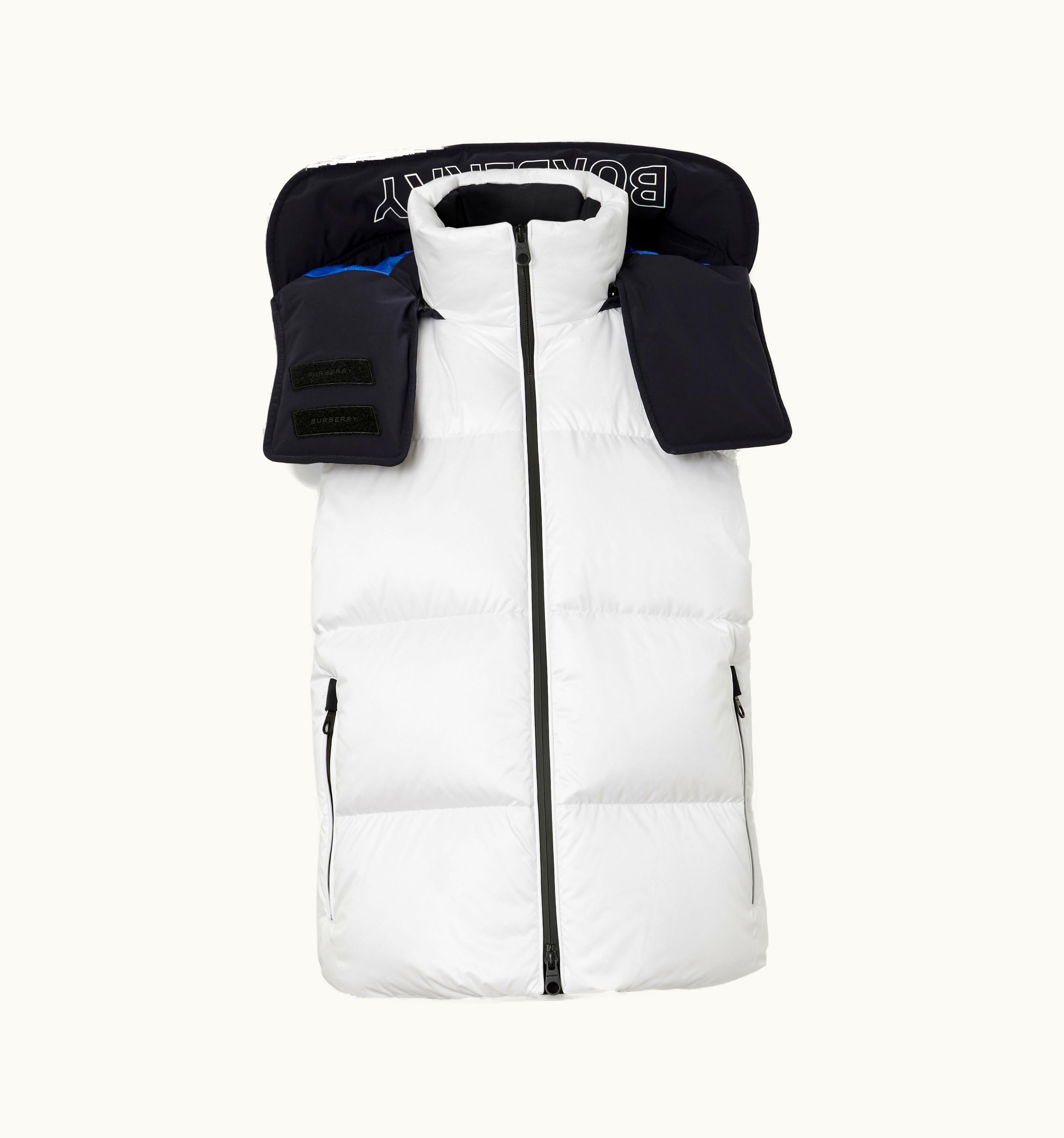 Burberry Burberry Detachable Hood Two-Tone Nylon Puffer Gilet In Optic White - Women UZ0139755