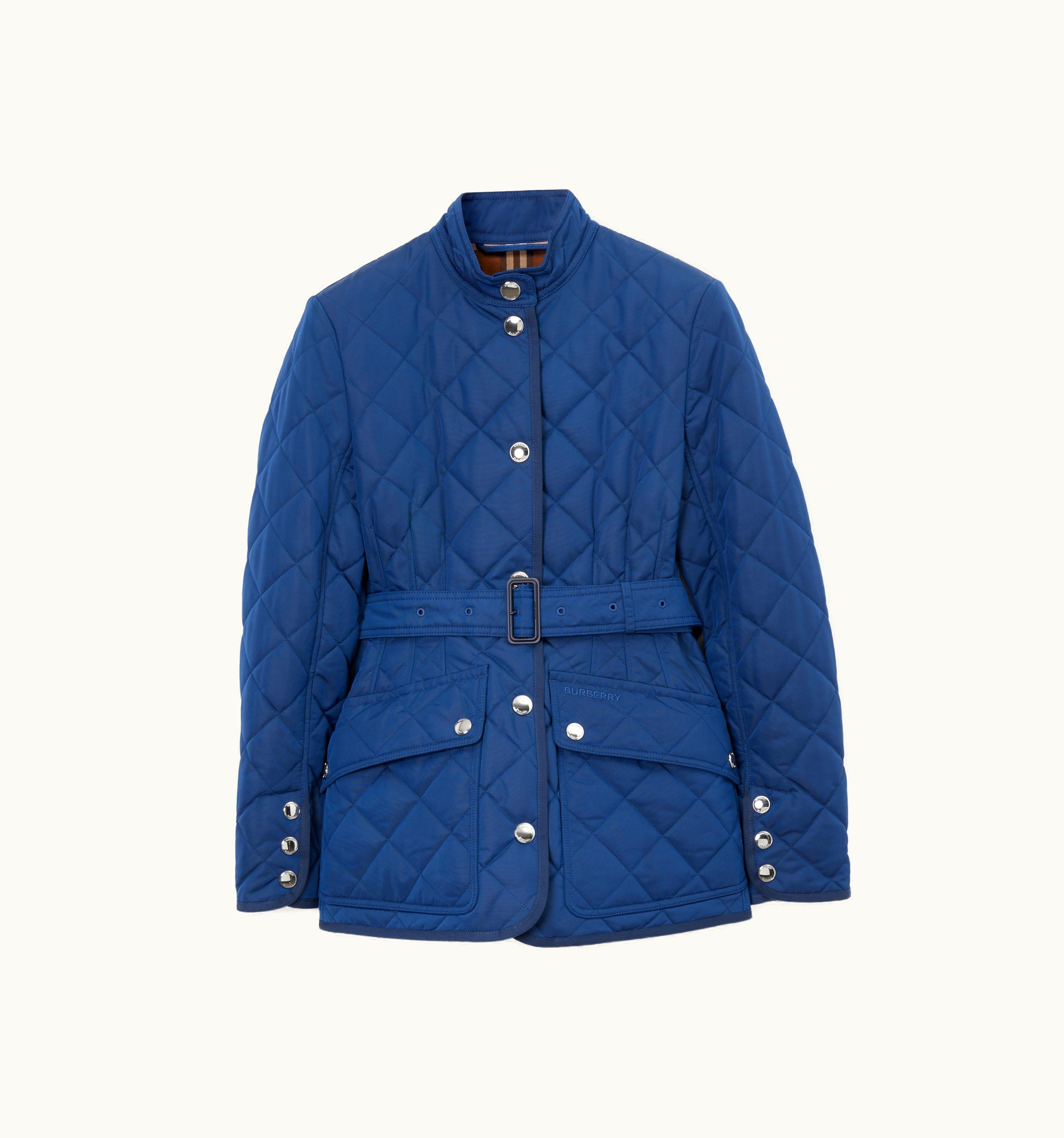 Burberry Burberry Diamond Quilted Nylon Canvas Jacket In Rich Navy - Women UZ0139761