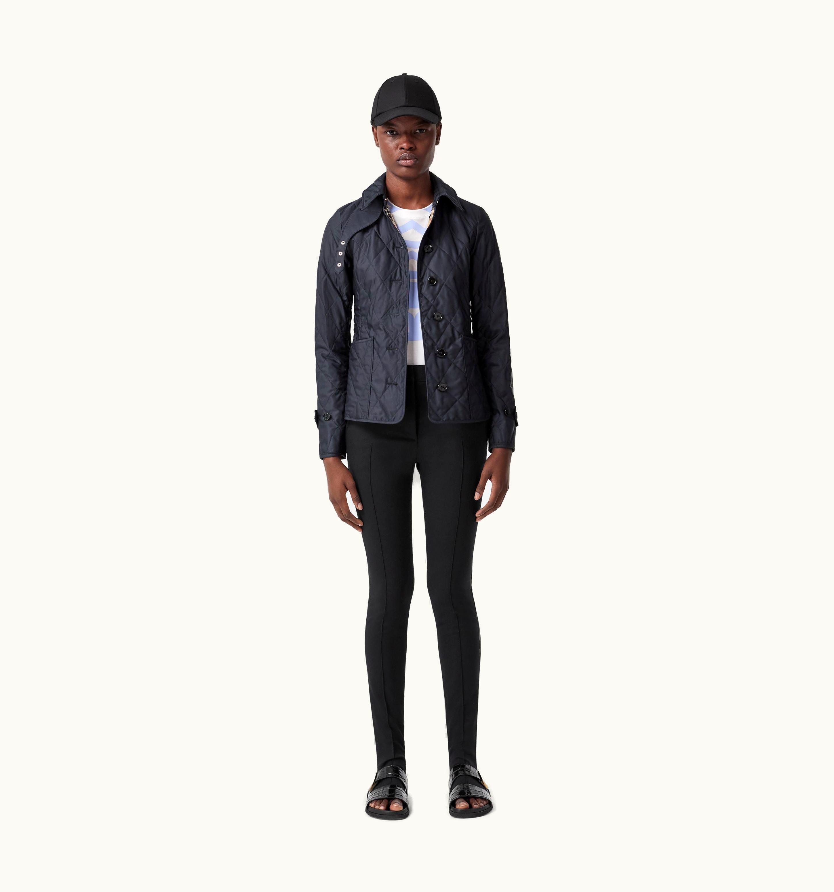 Burberry Burberry Diamond Quilted Thermoregulated Jacket In Midnight - Women UZ0139774