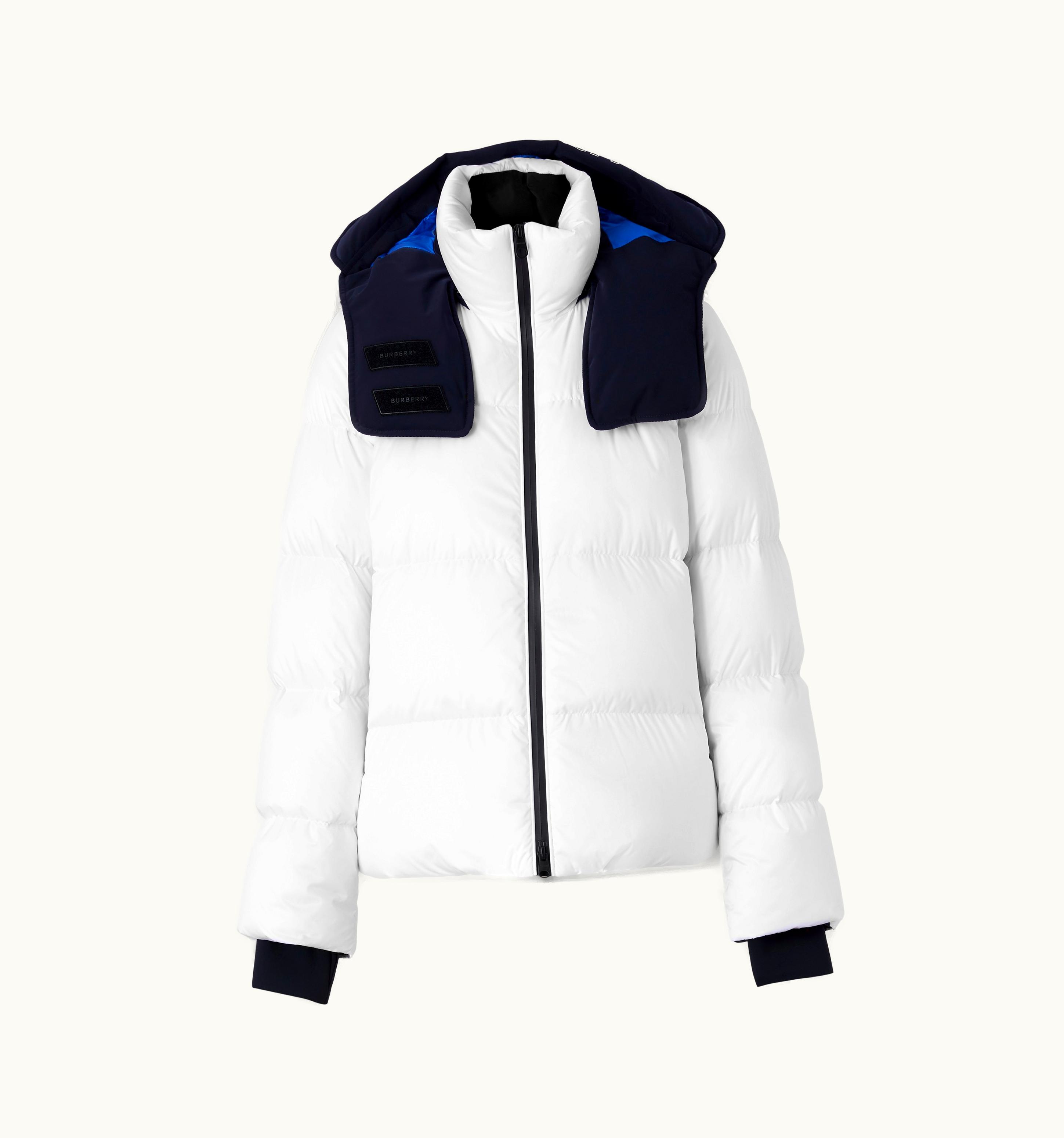 Burberry Burberry Detachable Hood Nylon Puffer Jacket In Optic White - Women UZ0139779