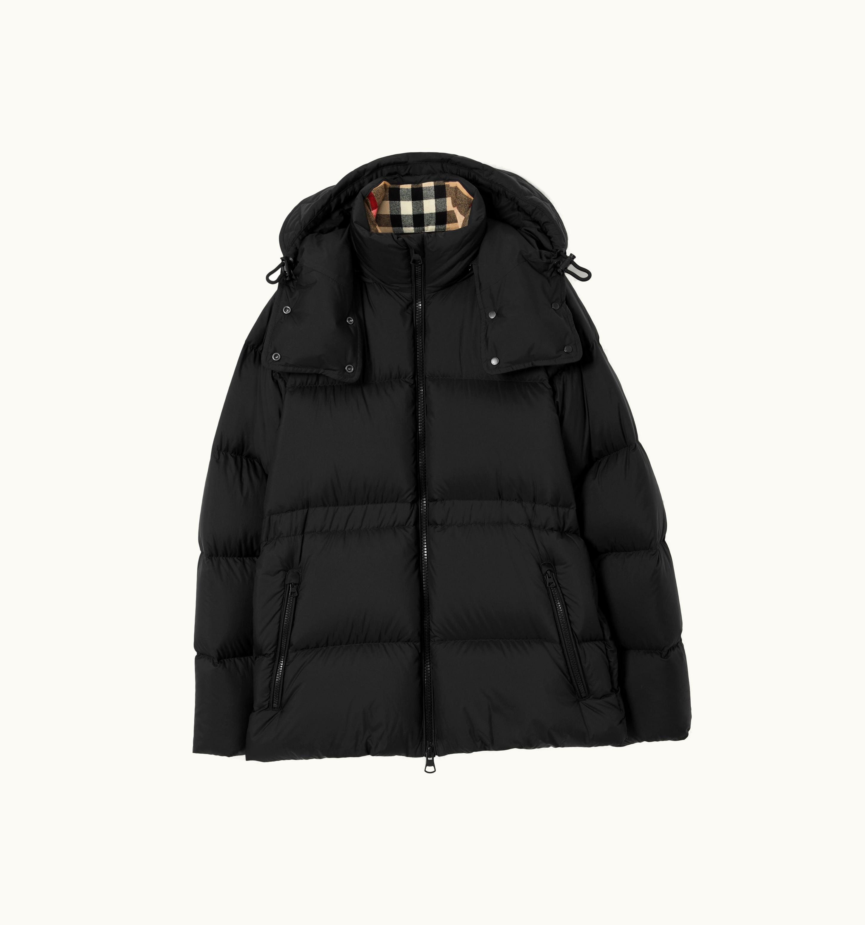 Burberry Burberry Detachable Hood Nylon Puffer Jacket In Black - Women UZ0139780