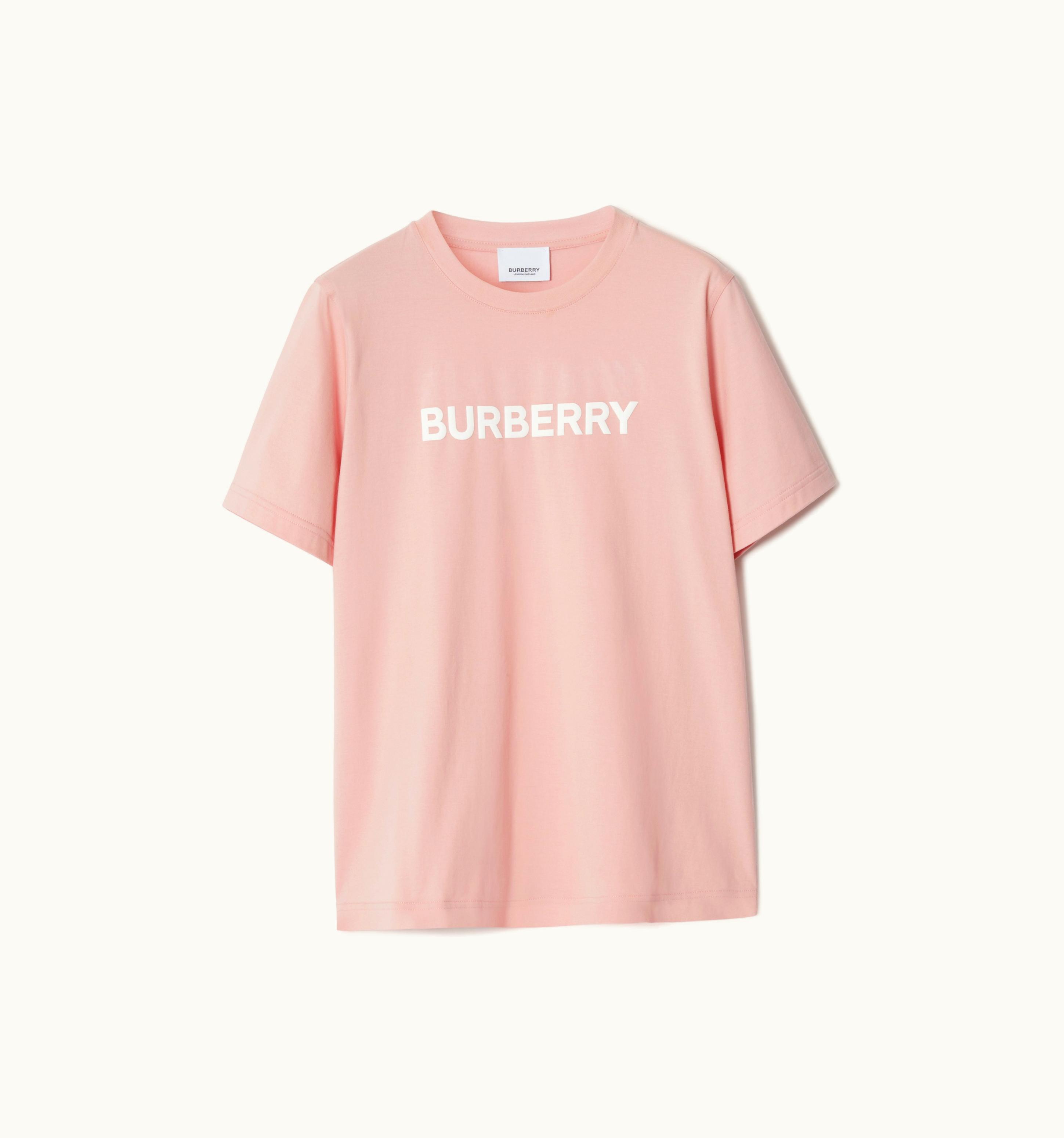 Burberry Burberry Logo Print Cotton T-Shirt In Sorbet Pink - Women UZ0139835