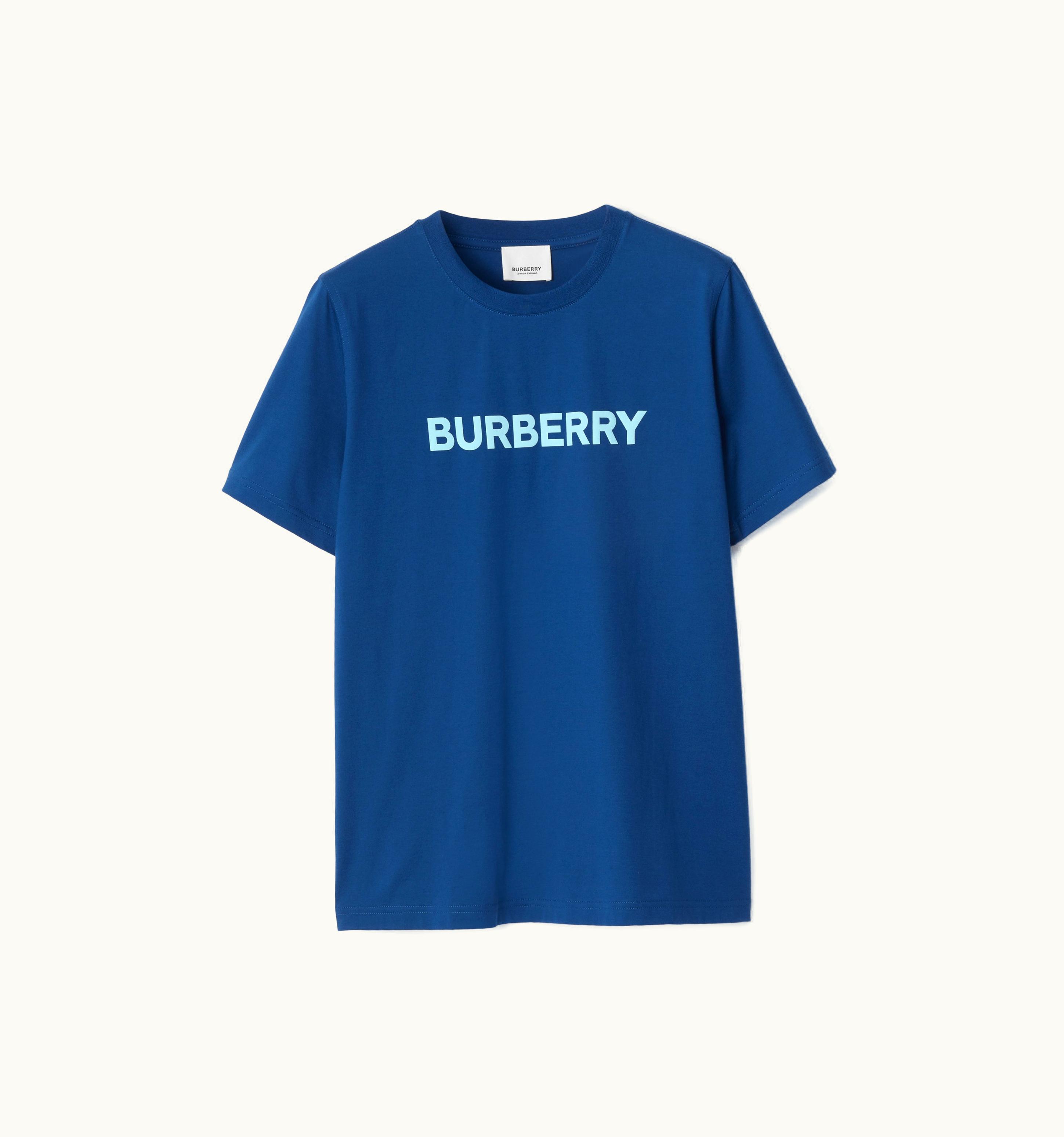 Burberry Burberry Logo Print Cotton T-Shirt In Rich Navy - Women