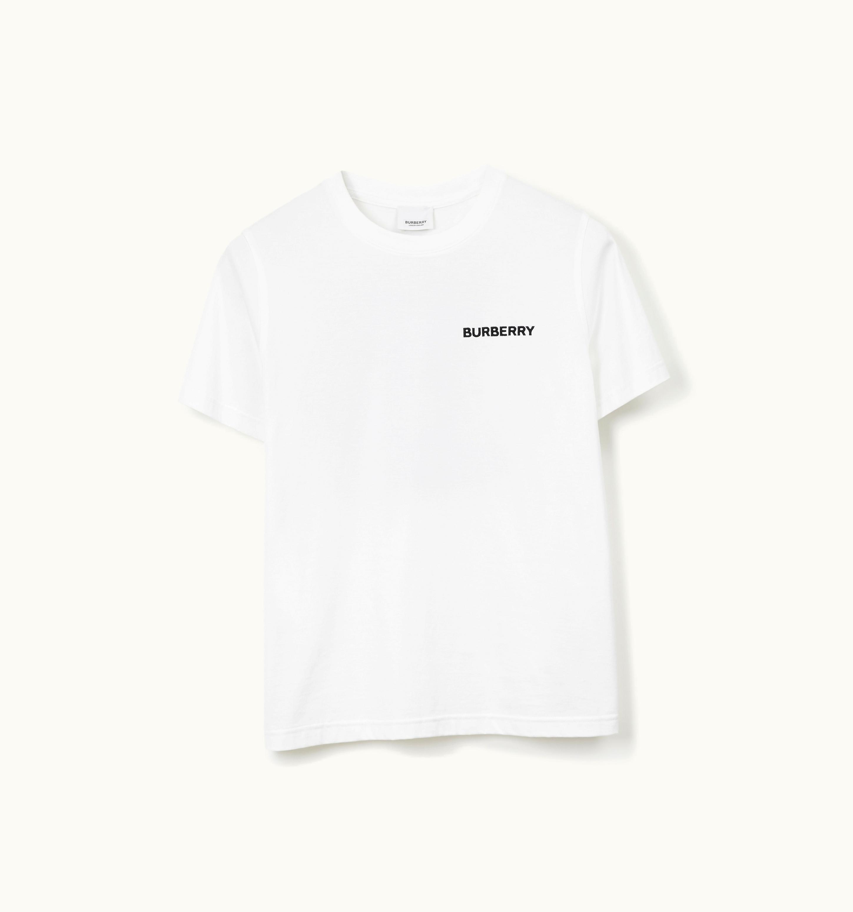 Burberry Burberry Monogram Motif Cotton T-Shirt In White - Women UZ0139853