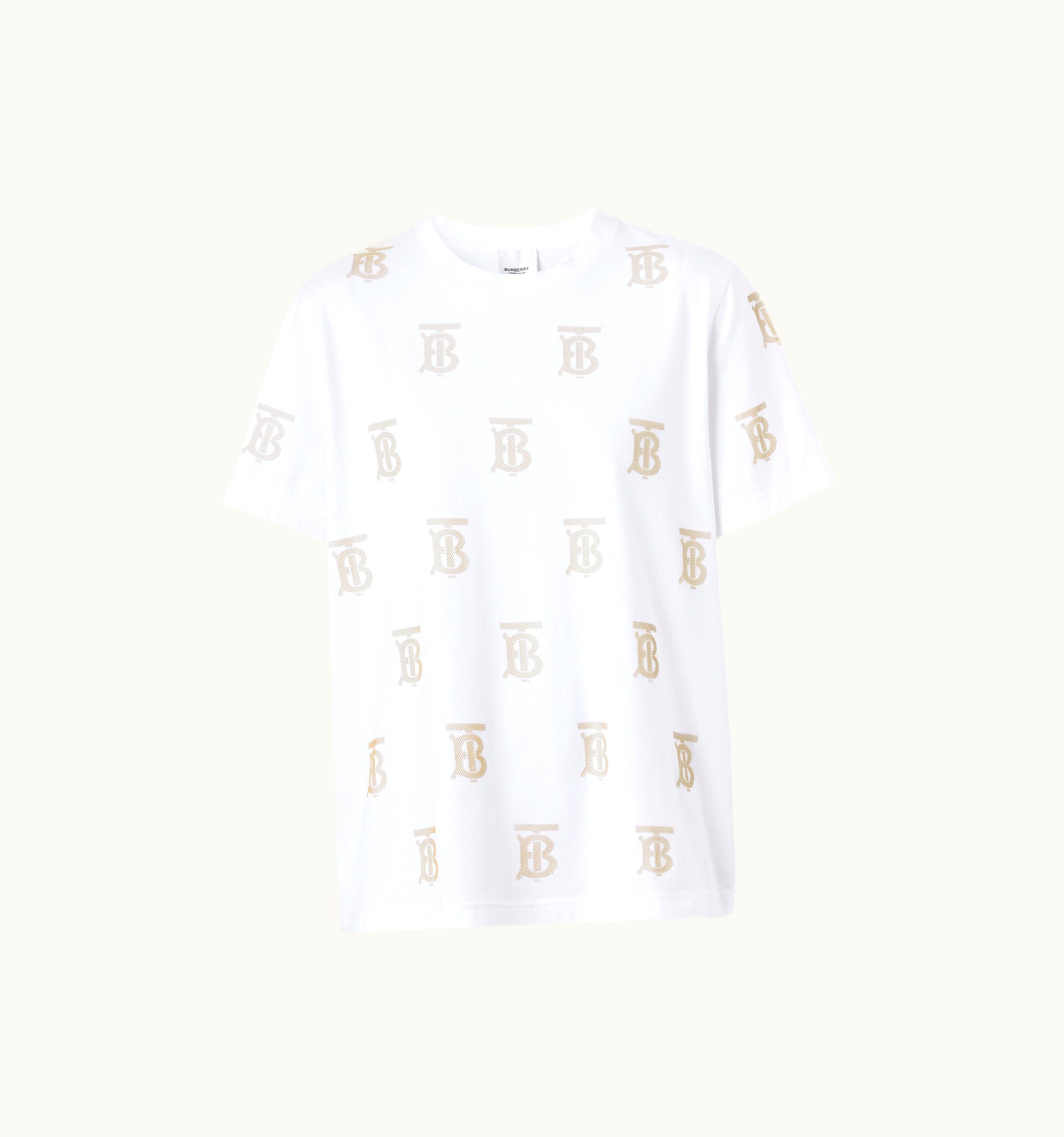 Burberry Burberry Monogram Motif Cotton T-Shirt In White - Women UZ0139867