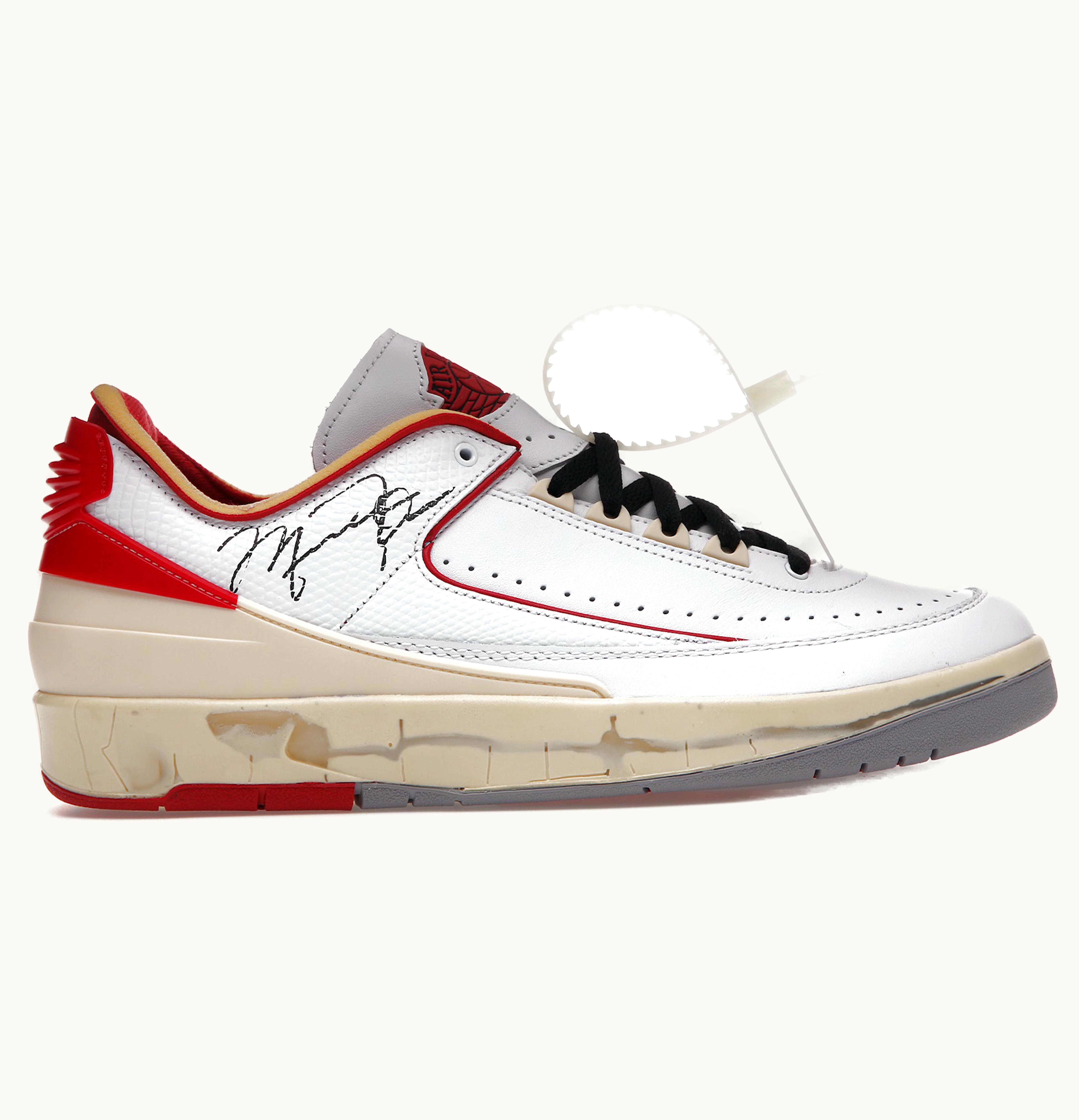 Jordan Air Jordan 2 Retro Low SP Off White White Red