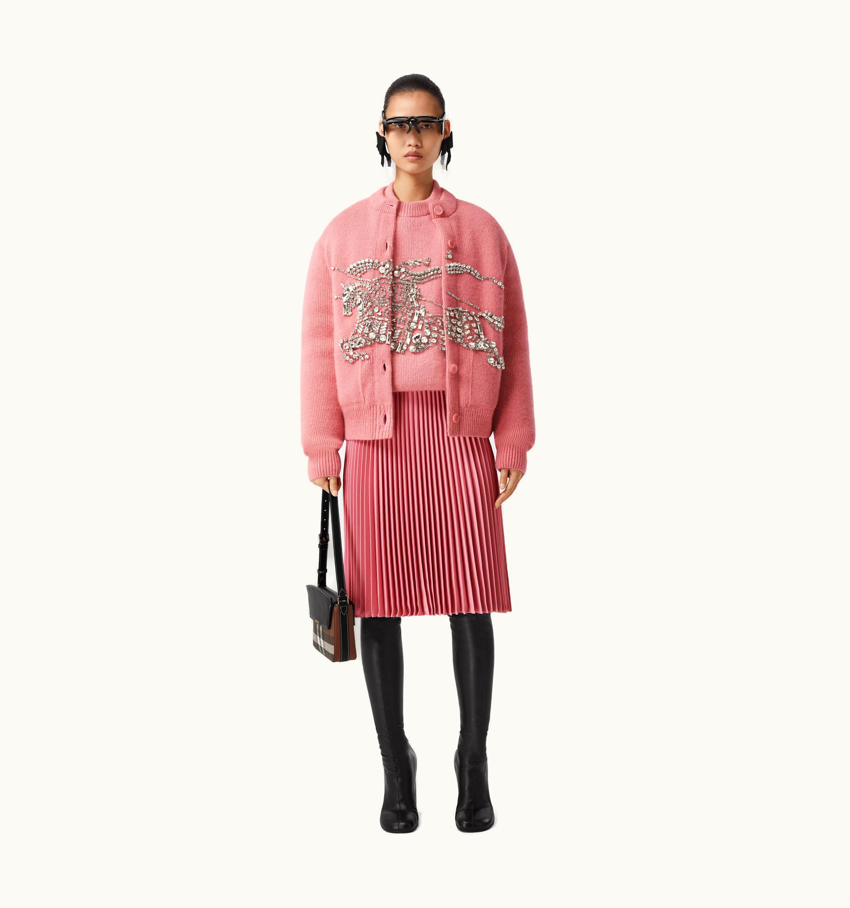 Burberry Burberry Wool Shorts In Rosy Pink - Women