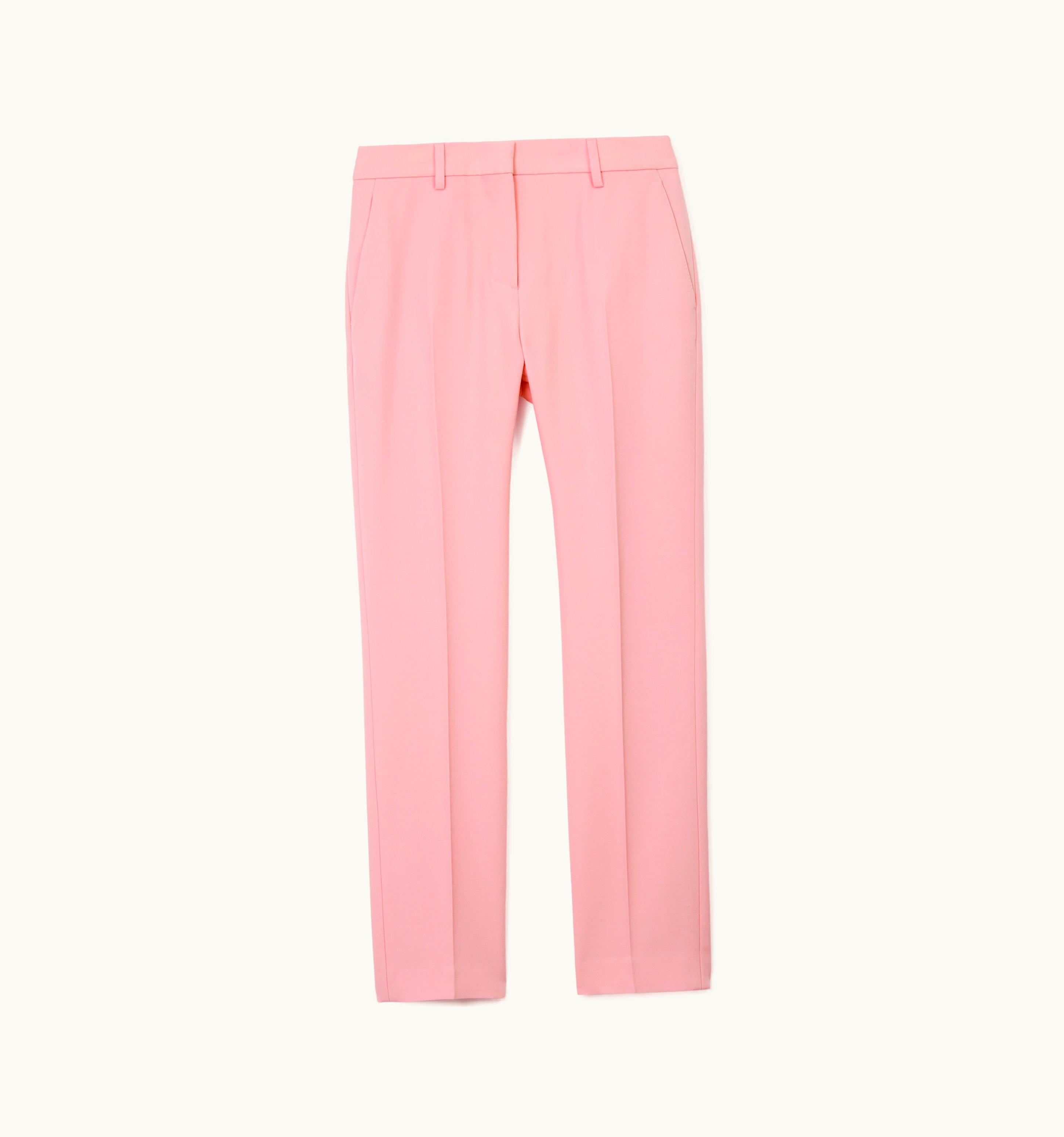 Burberry Burberry Grain De Poudre Wool Tailored Trousers In Seashell Pink - Women