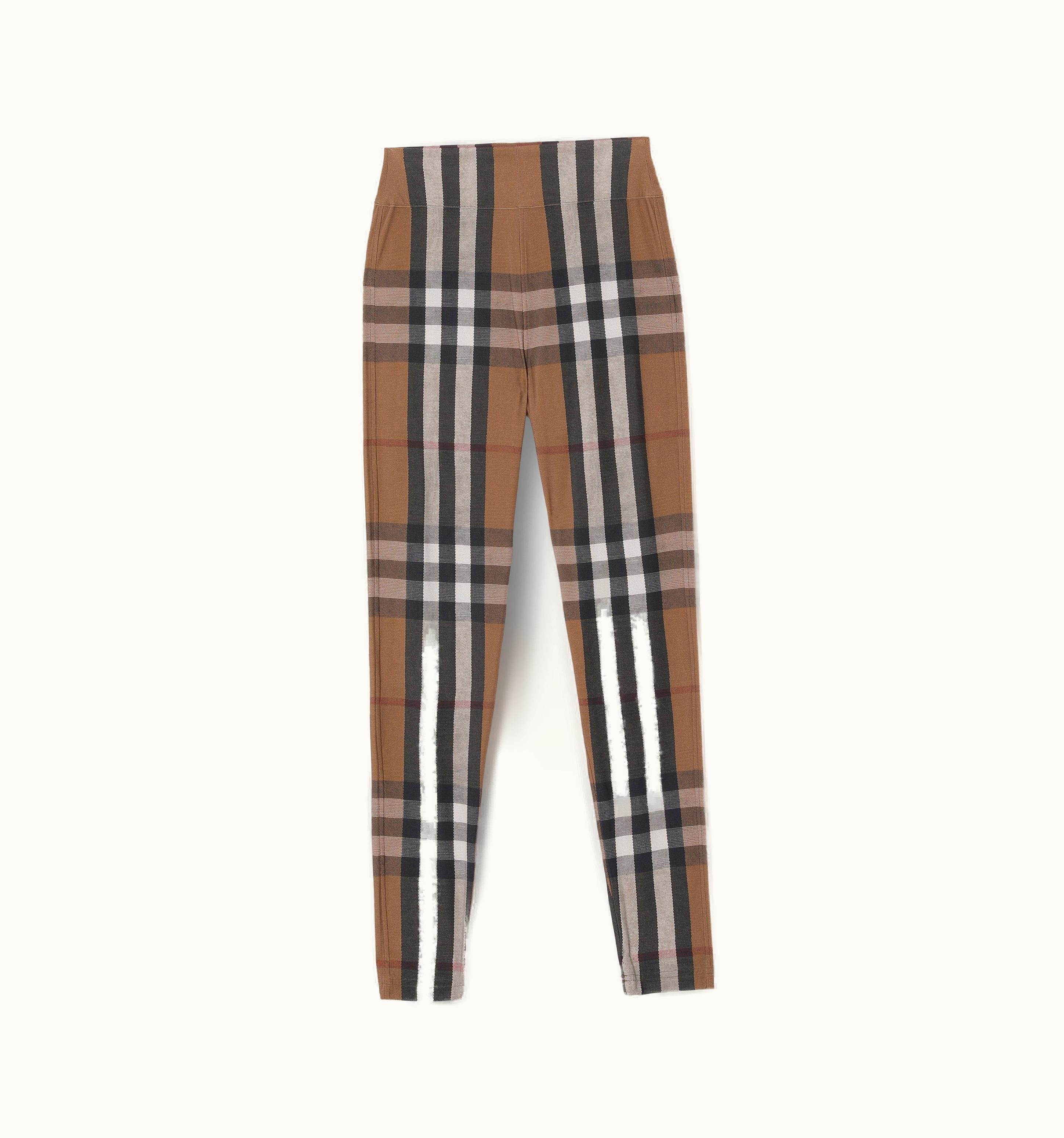 Burberry Burberry Check Stretch Jersey Leggings In Birch Brown - Women