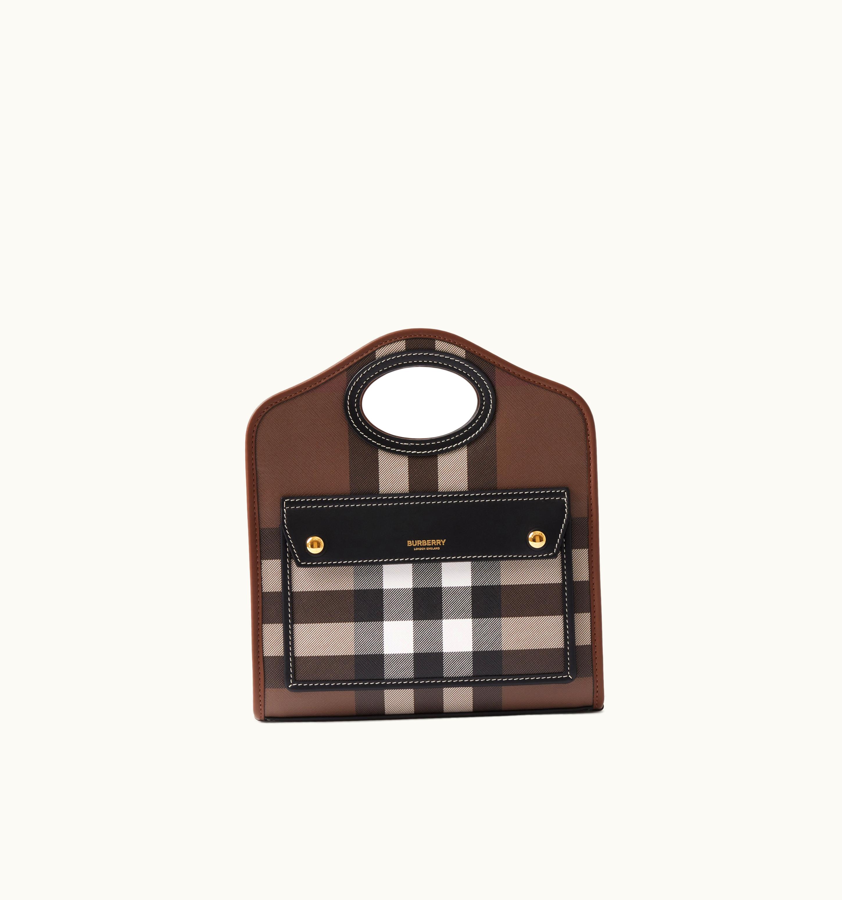 Burberry Burberry Mini Pocket Bag In Dark Birch Brown - Women UZ0140118