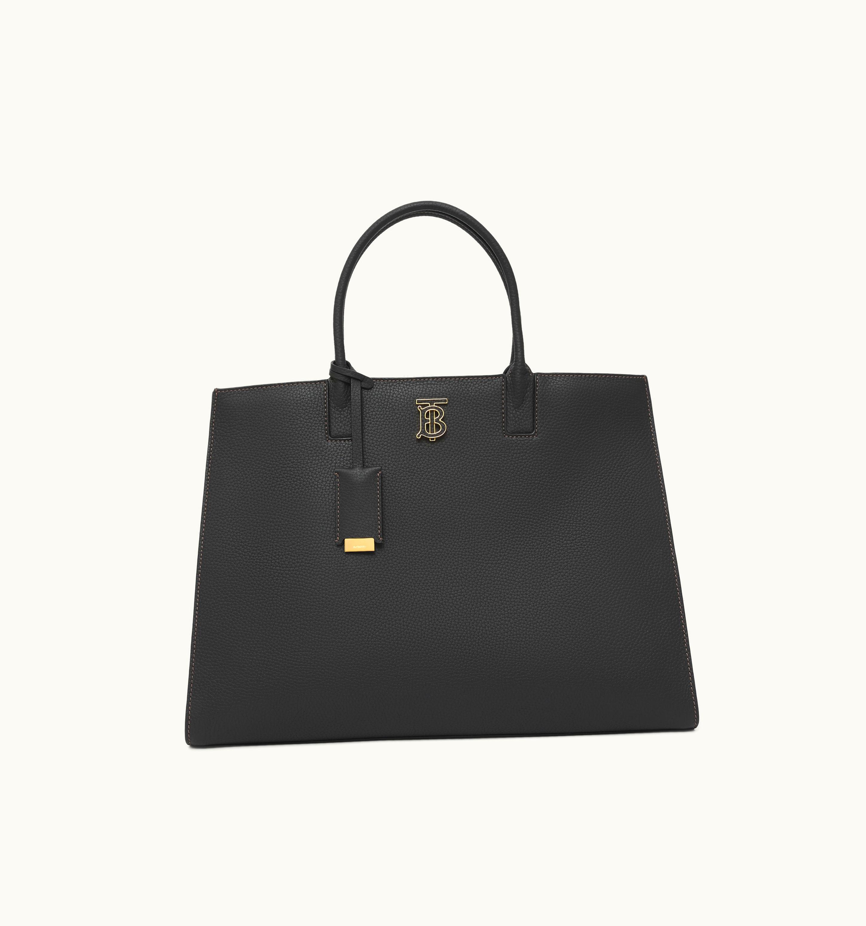 Burberry Burberry Grainy Leather Medium Frances Bag In Black - Women