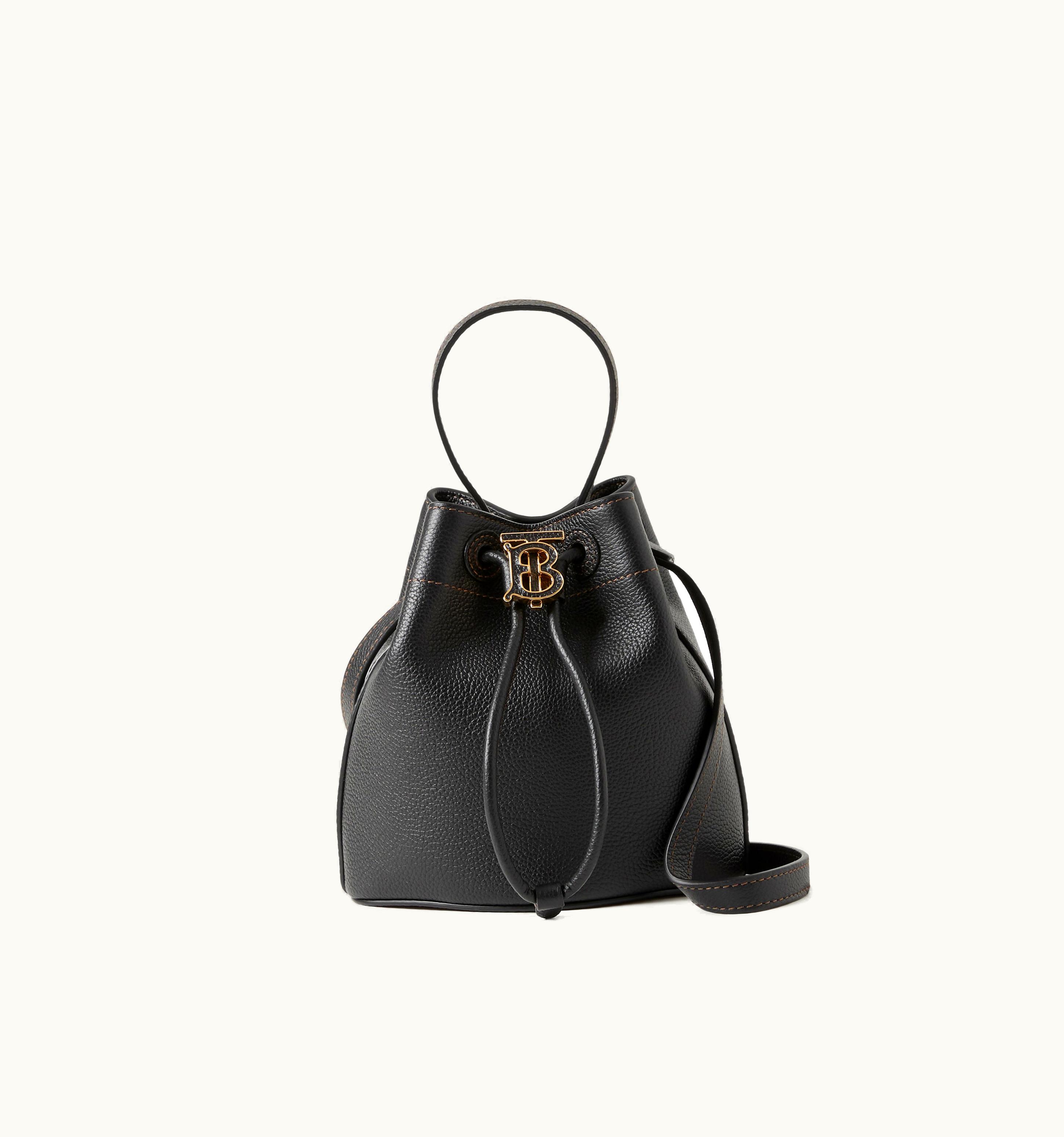 Burberry Burberry Mini Tb Bucket Bag In Black - Women UZ0140171