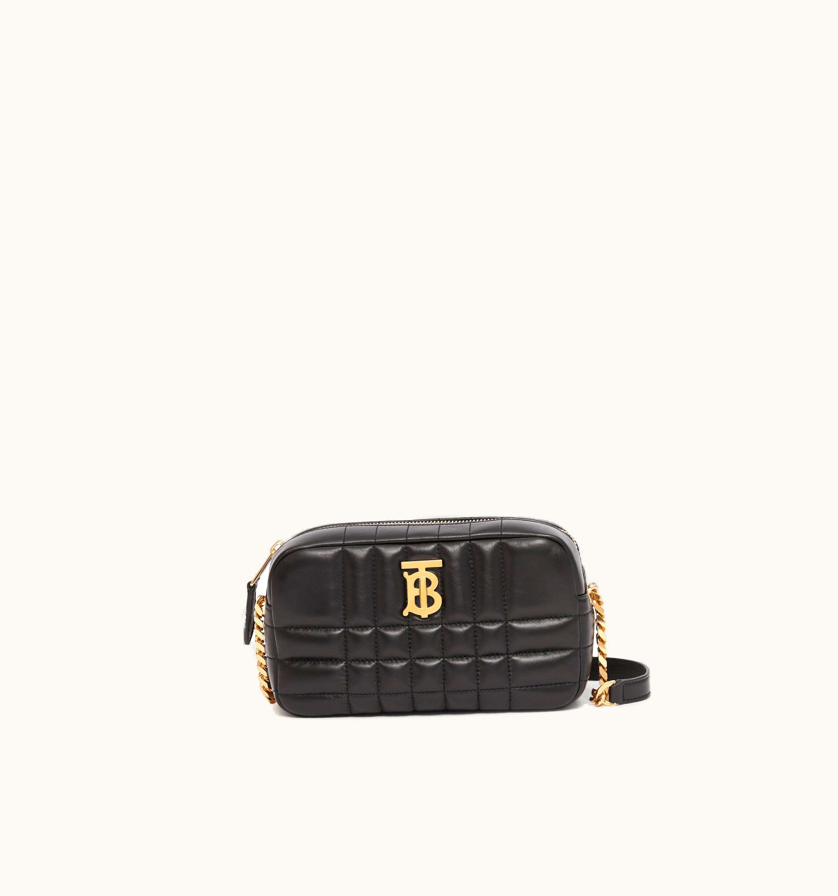 Burberry Burberry Quilted Leather Mini Lola Camera Bag In Black - Women