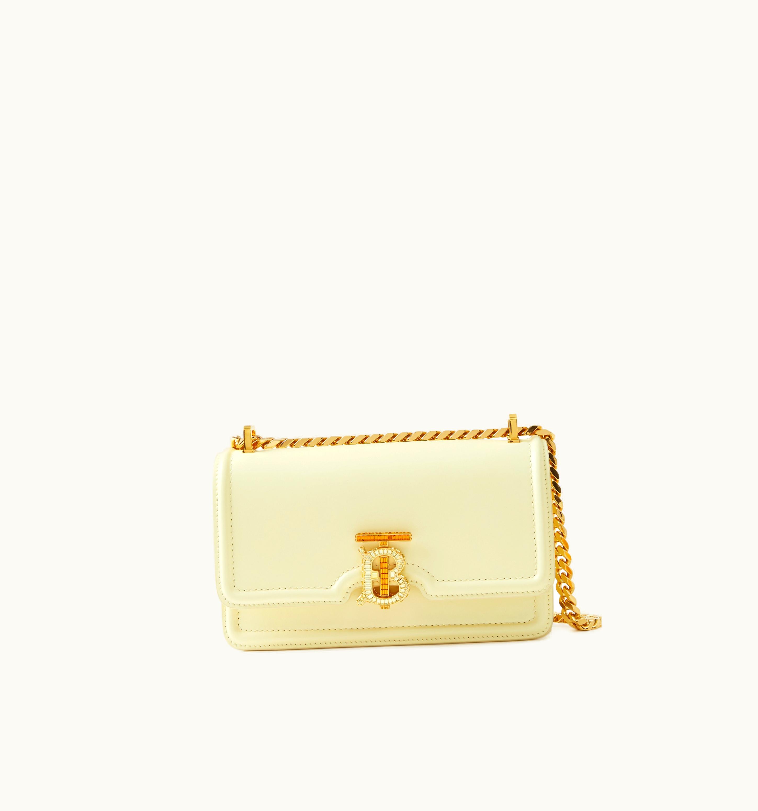 Burberry Burberry Mini Tb Bag In Cool Lemon - Women UZ0140218