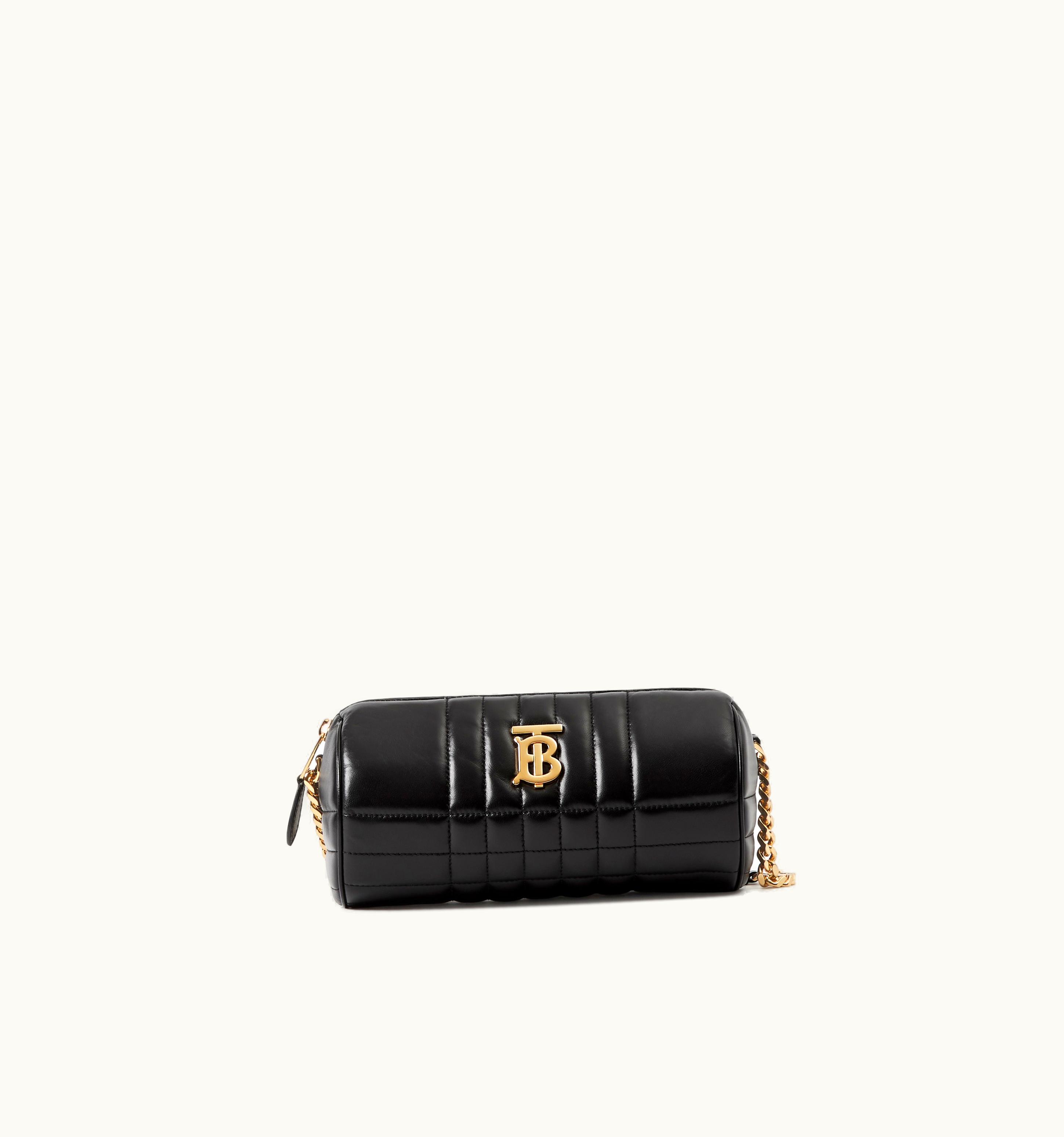 Burberry Burberry Quilted Leather Lola Barrel Bag In Black - Women