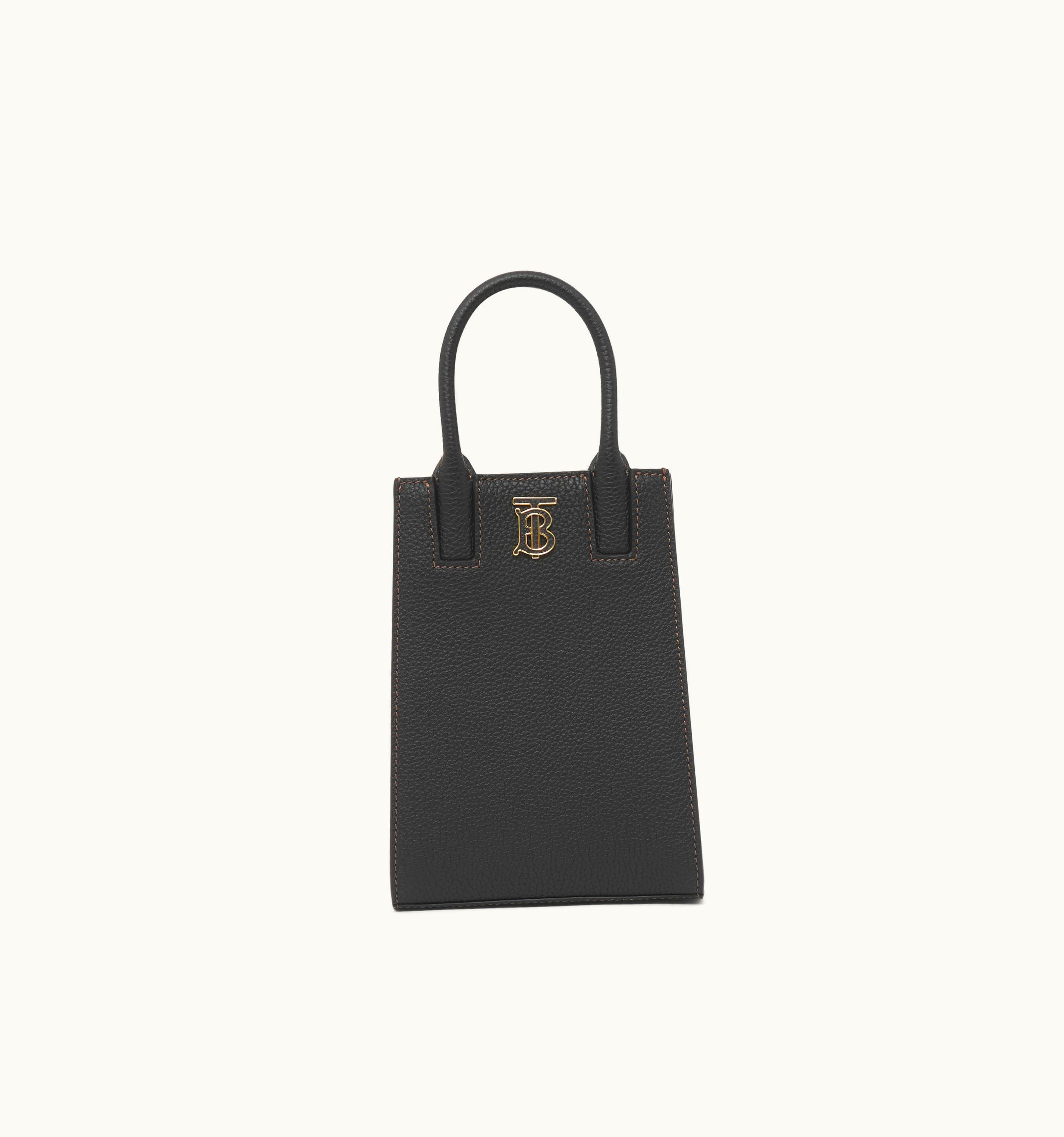 Burberry Burberry Micro Frances Tote In Black - Women