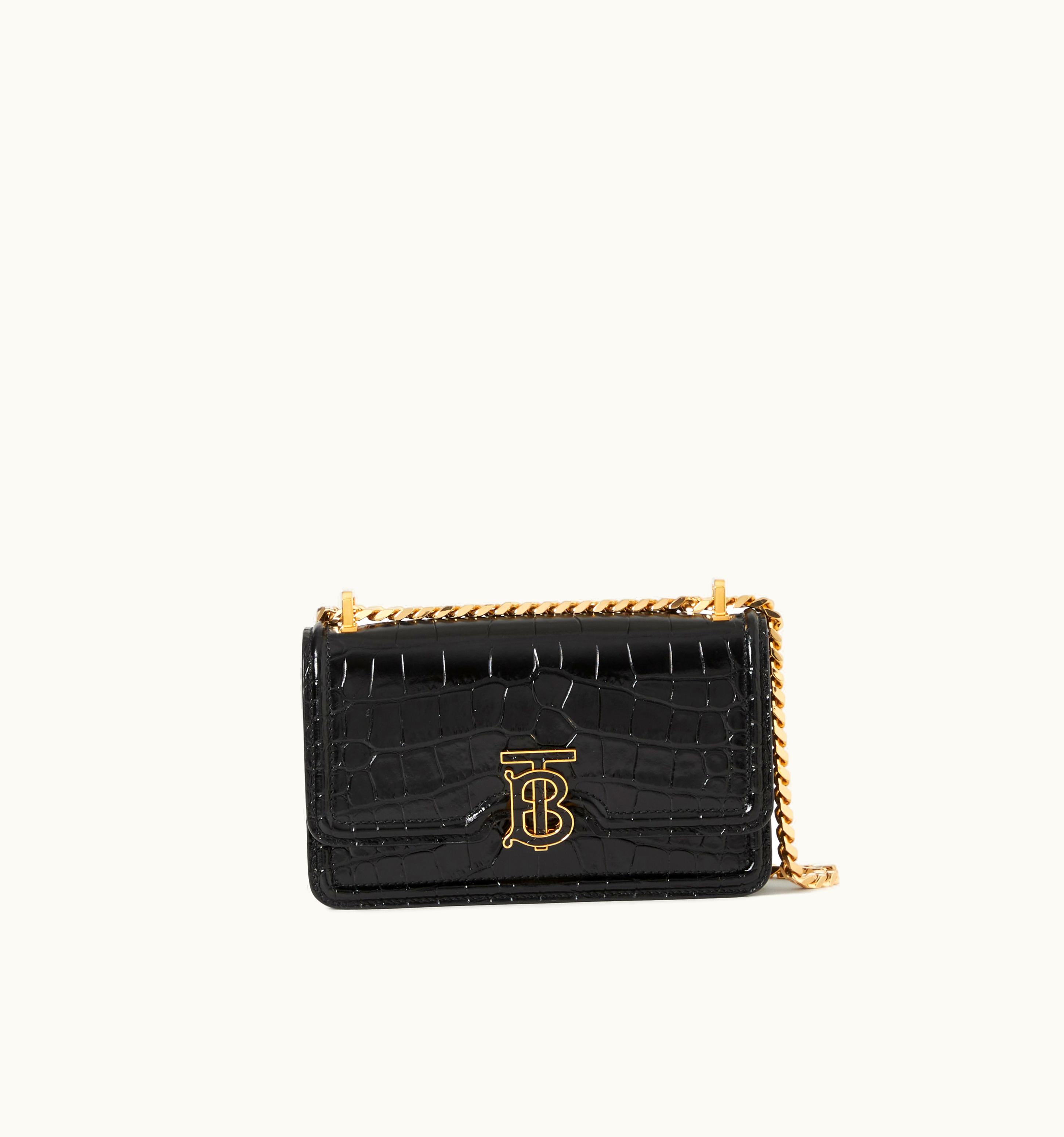 Burberry Burberry Mini Tb Bag In Black - Women UZ0140254