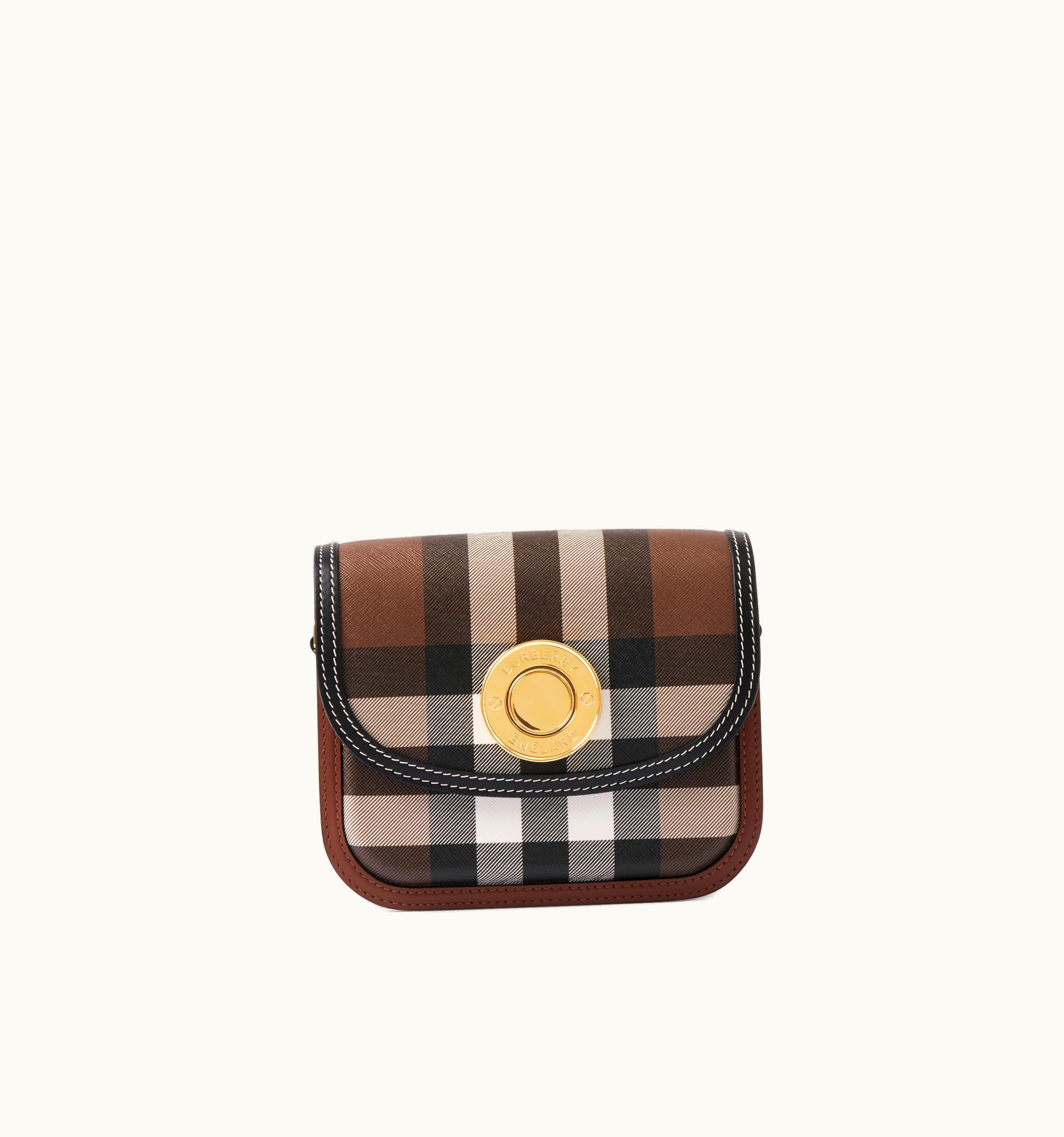 Burberry Burberry Small Elizabeth Bag In Dark Birch Brown - Women