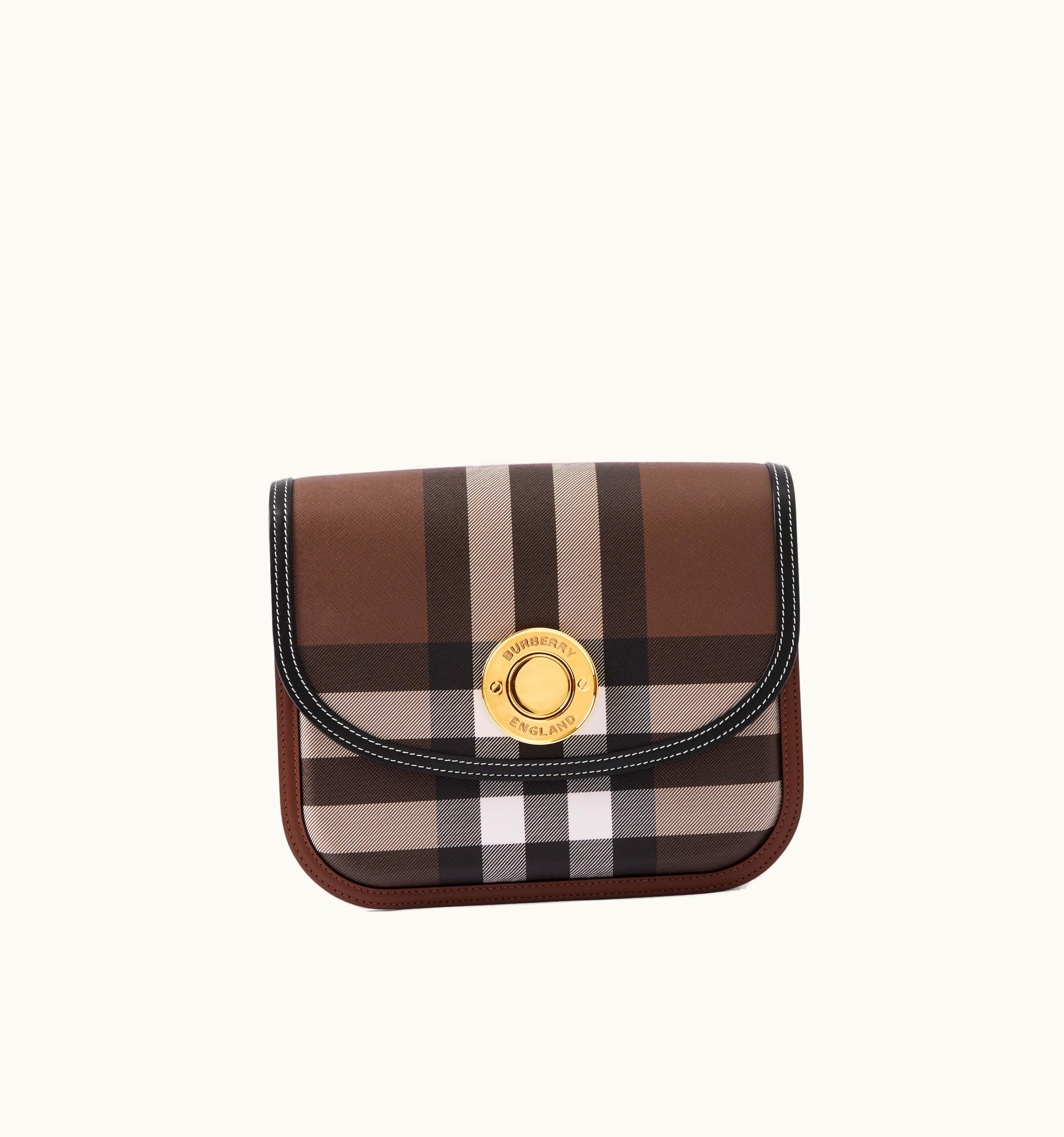 Burberry Burberry Medium Elizabeth Bag In Dark Birch Brown - Women