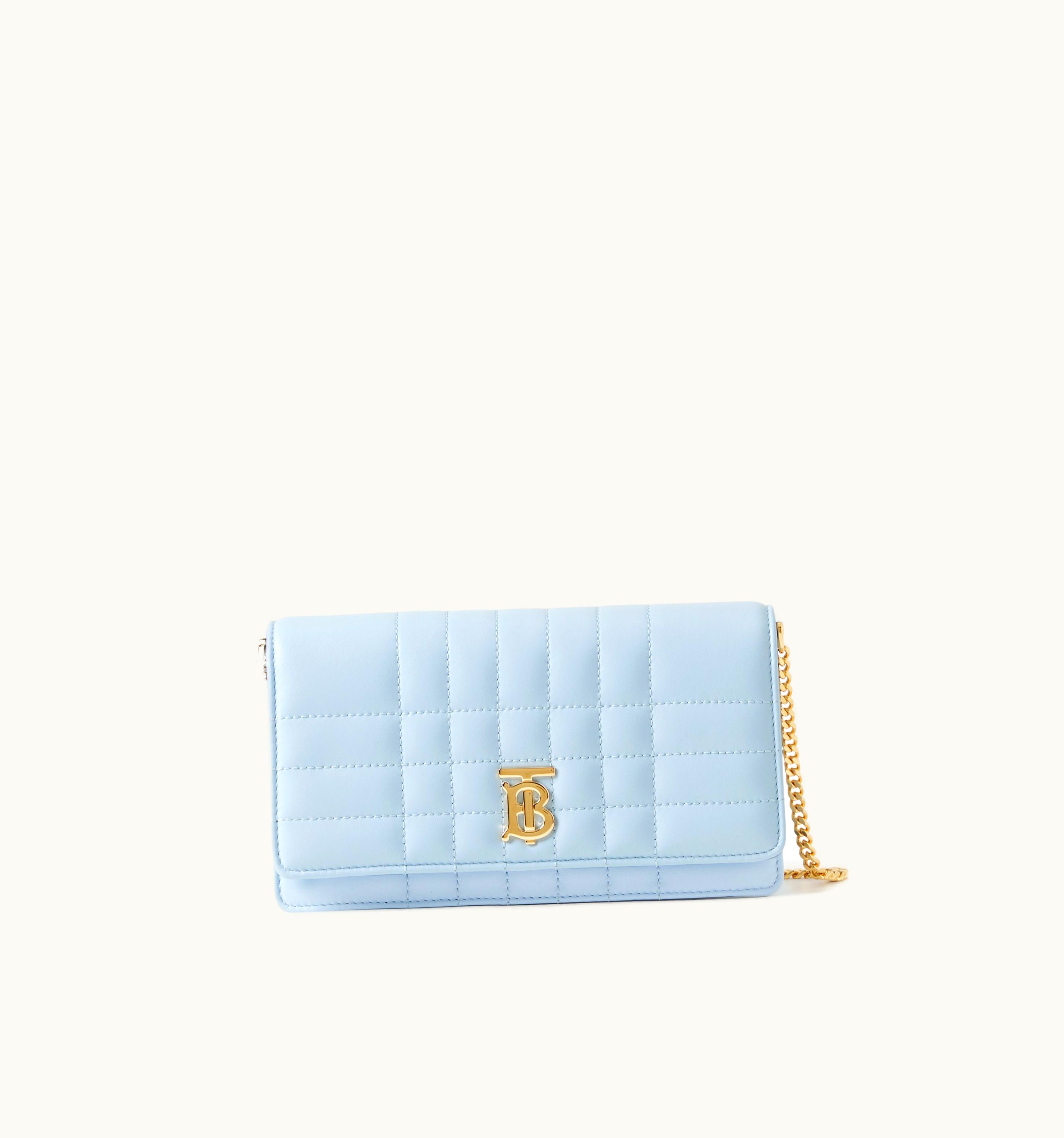 Burberry Burberry Lola Clutch In Pale Blue - Women UZ0140299