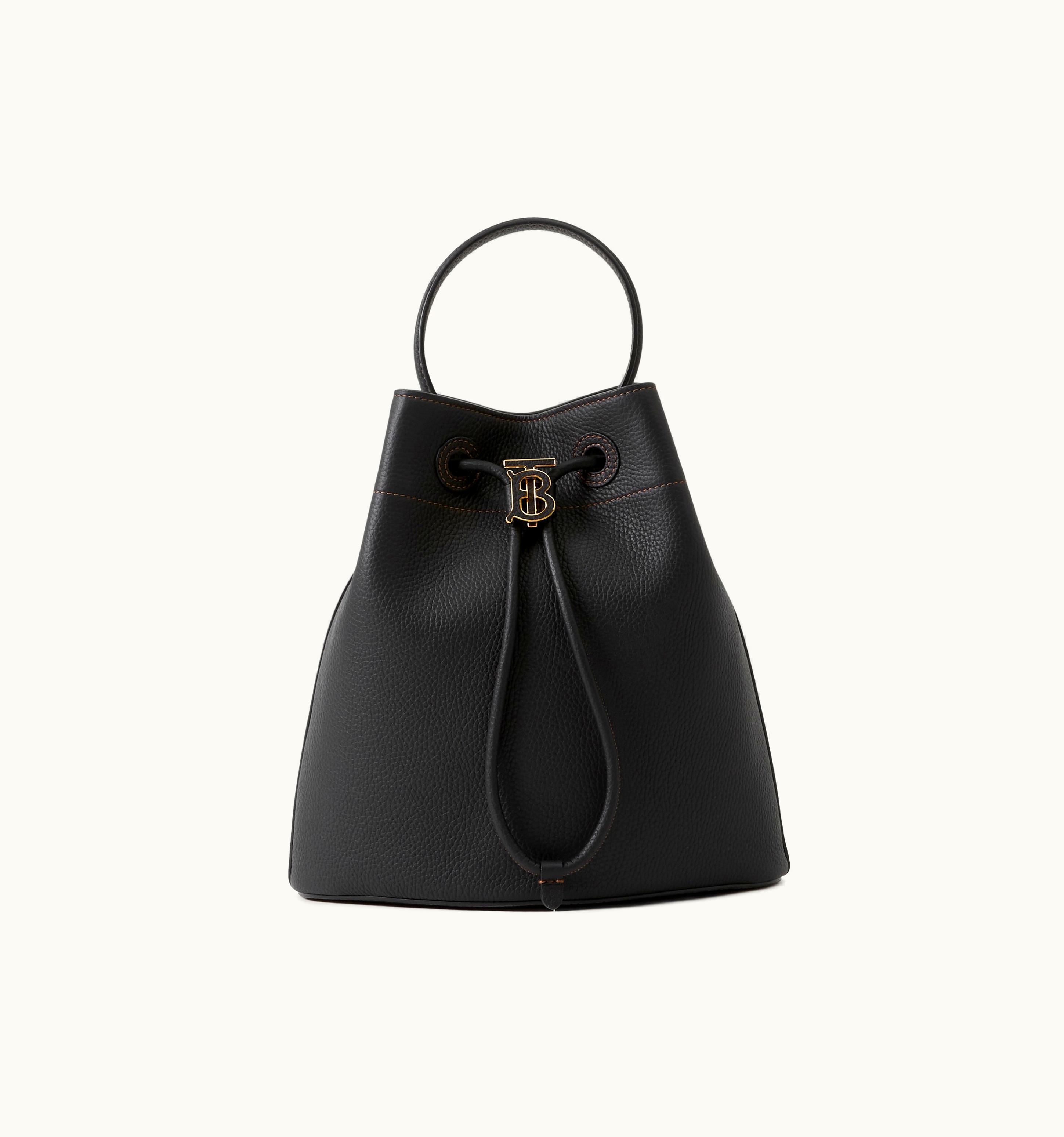 Burberry Burberry Small Tb Bucket Bag In Black - Women
