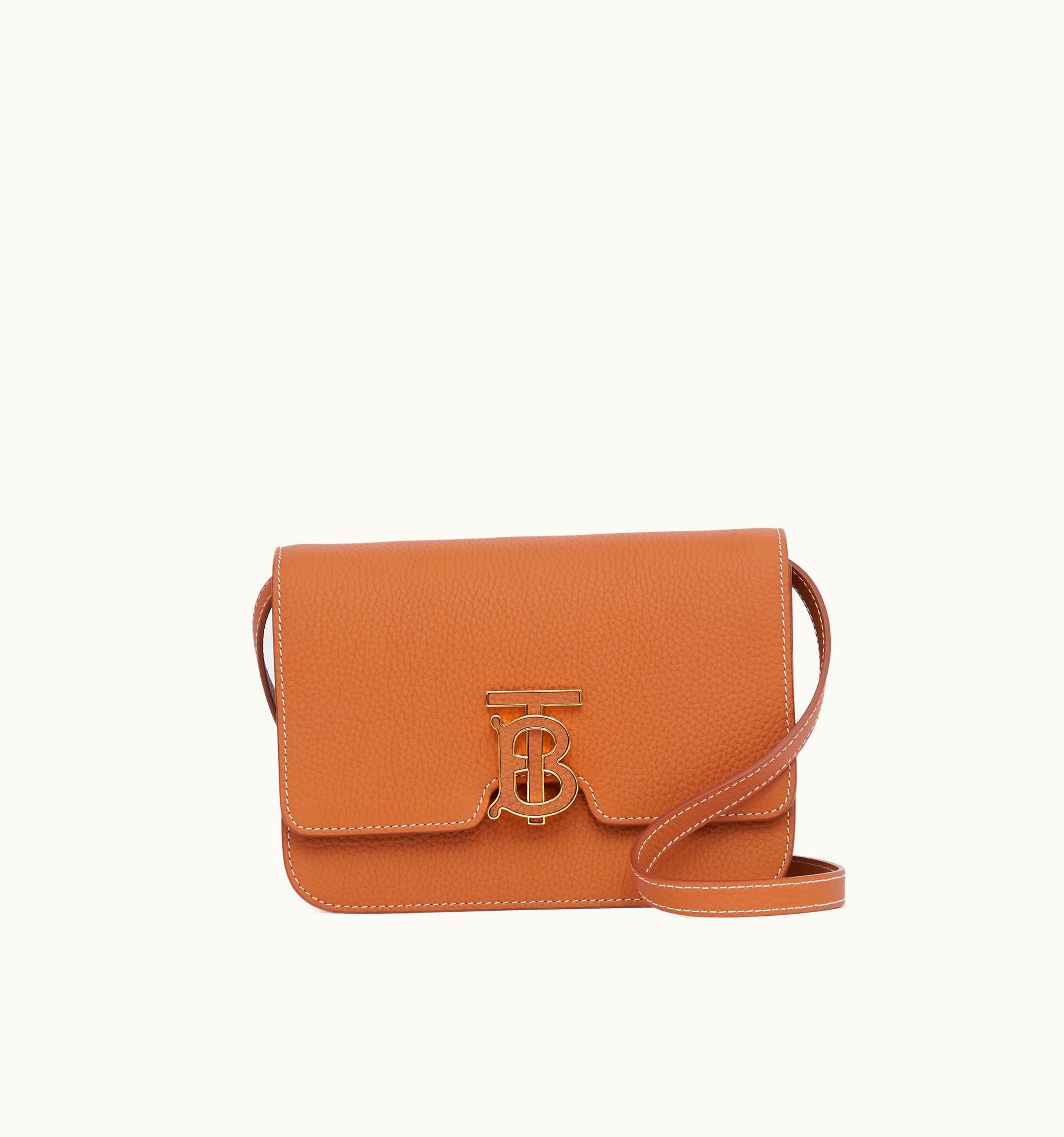Burberry Burberry Small Tb Bag In Warm Russet Brown - Women