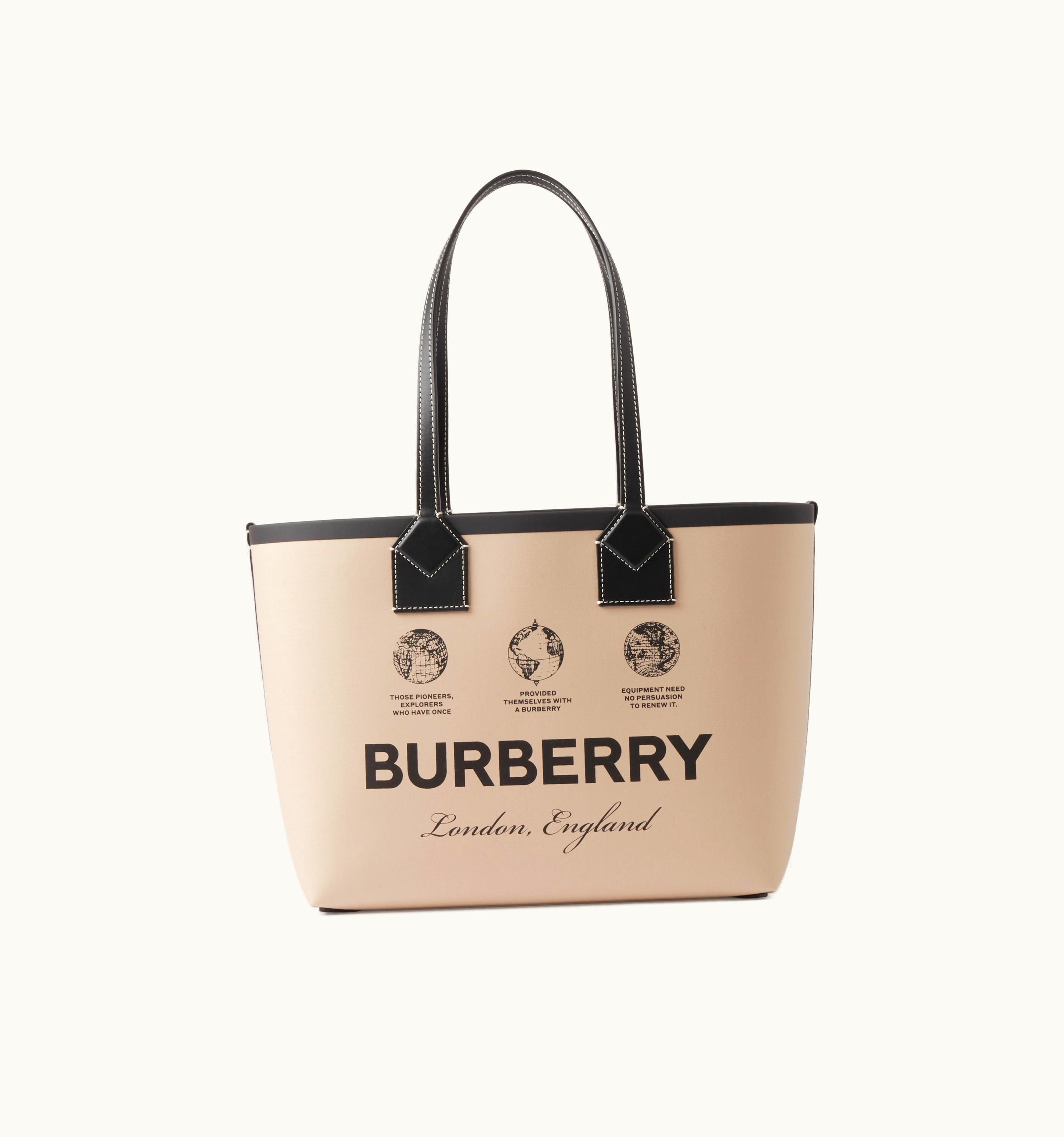 Burberry Burberry Small London Tote Bag In Beige - Women