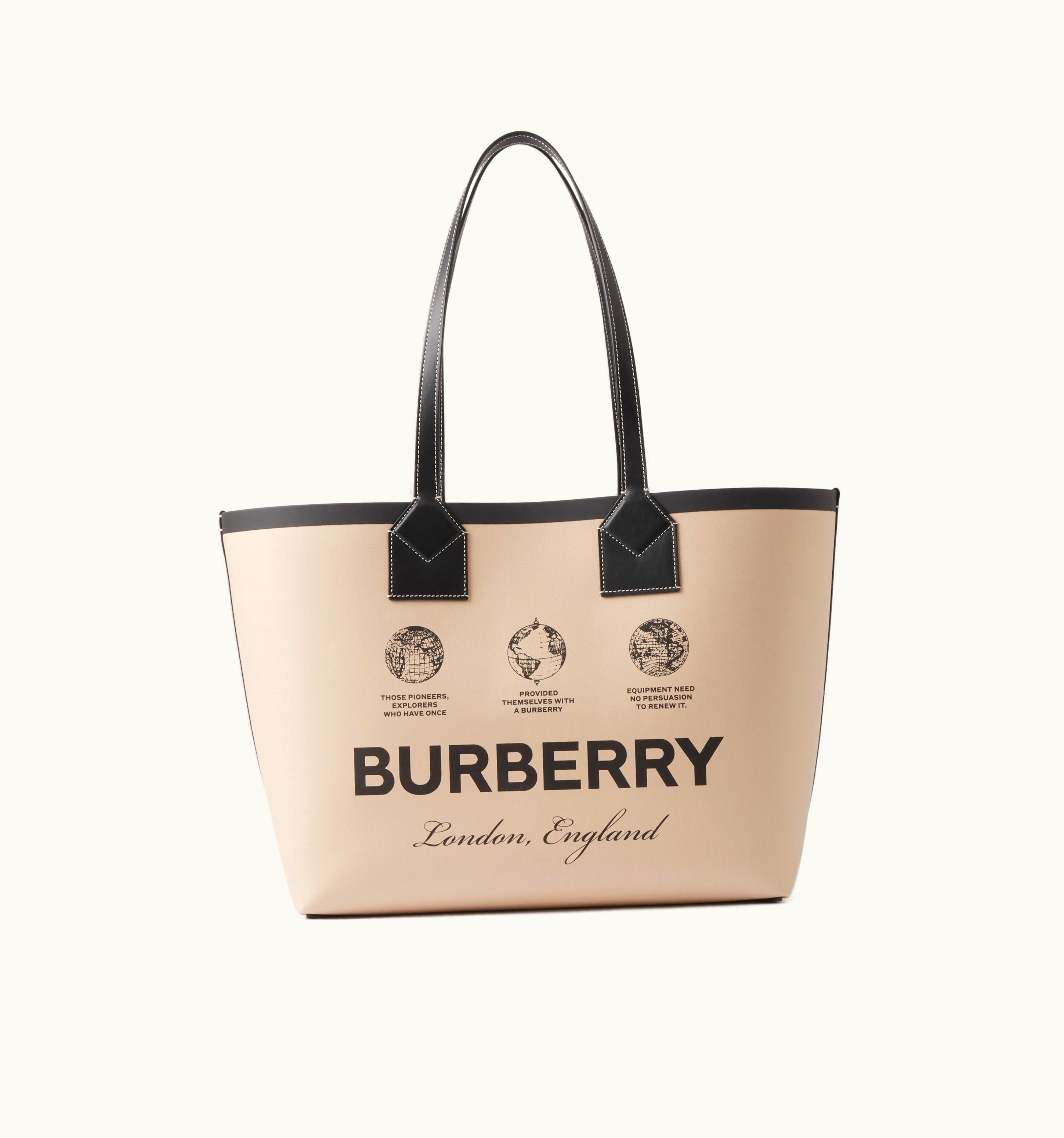 Burberry Burberry Medium London Tote Bag In Beige - Women UZ0140356