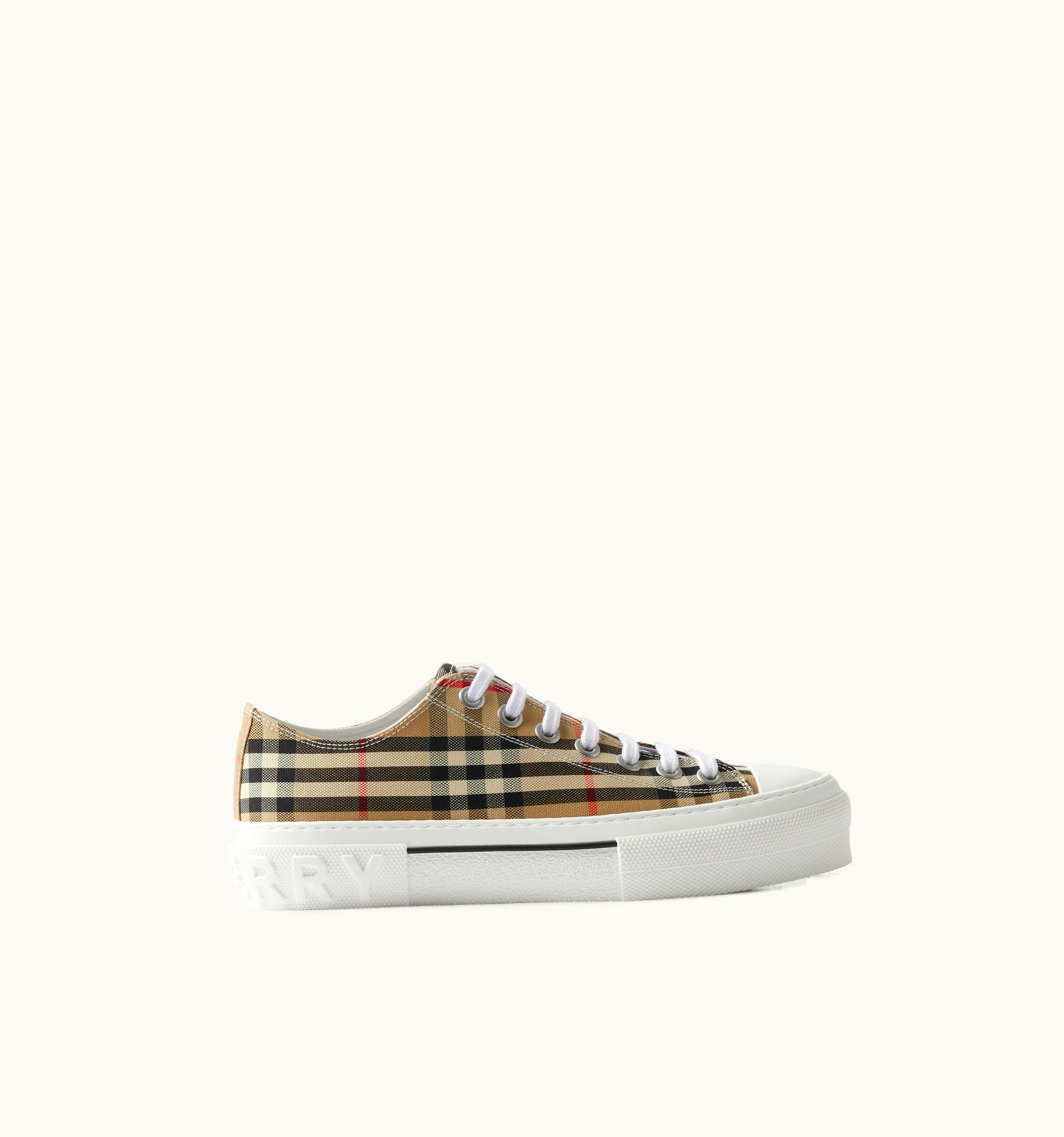 Burberry Burberry Vintage Check Cotton Sneakers In Archive Beige UZ0140384
