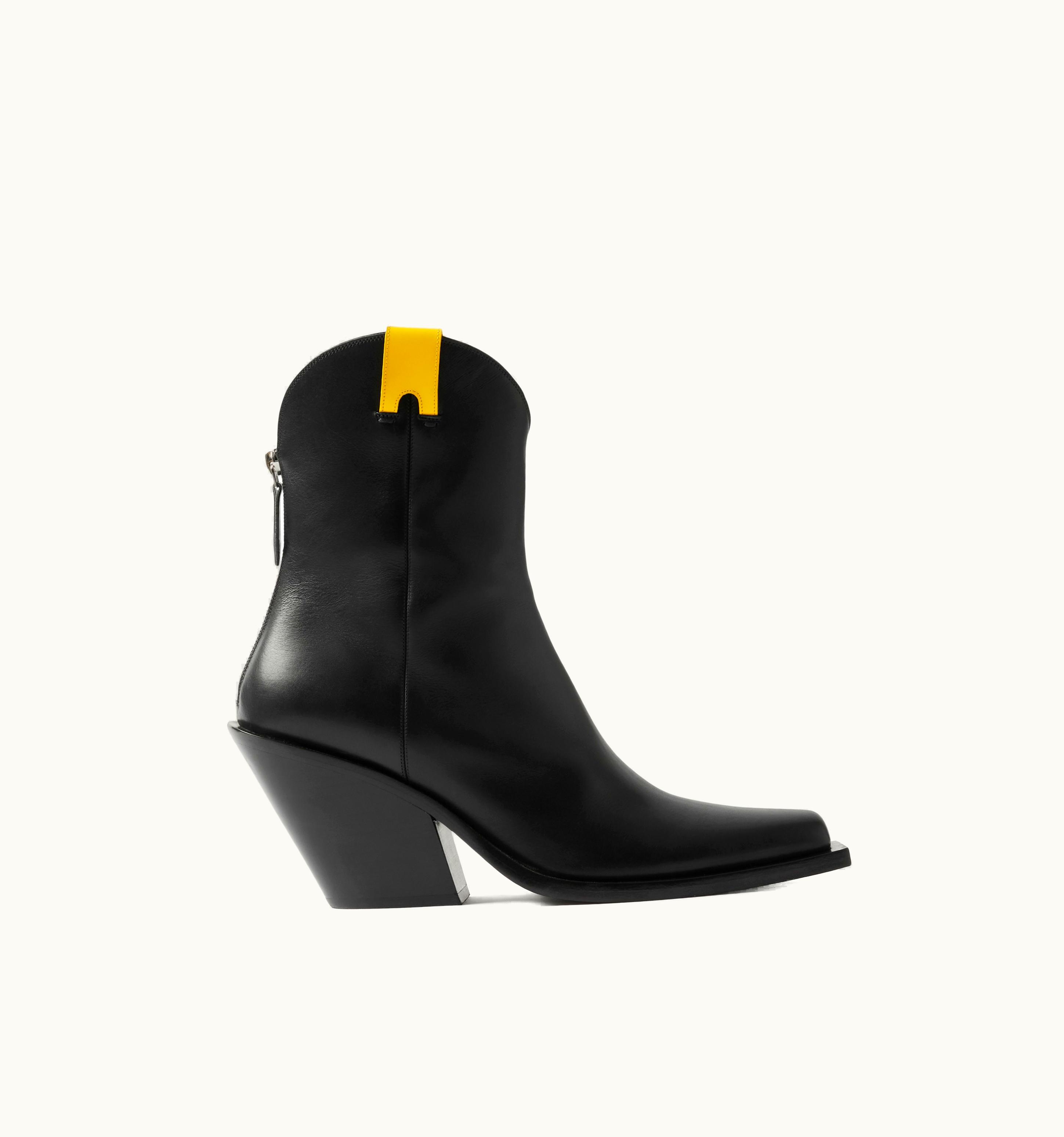 Burberry Burberry Leather Ankle Boots In Black - Women