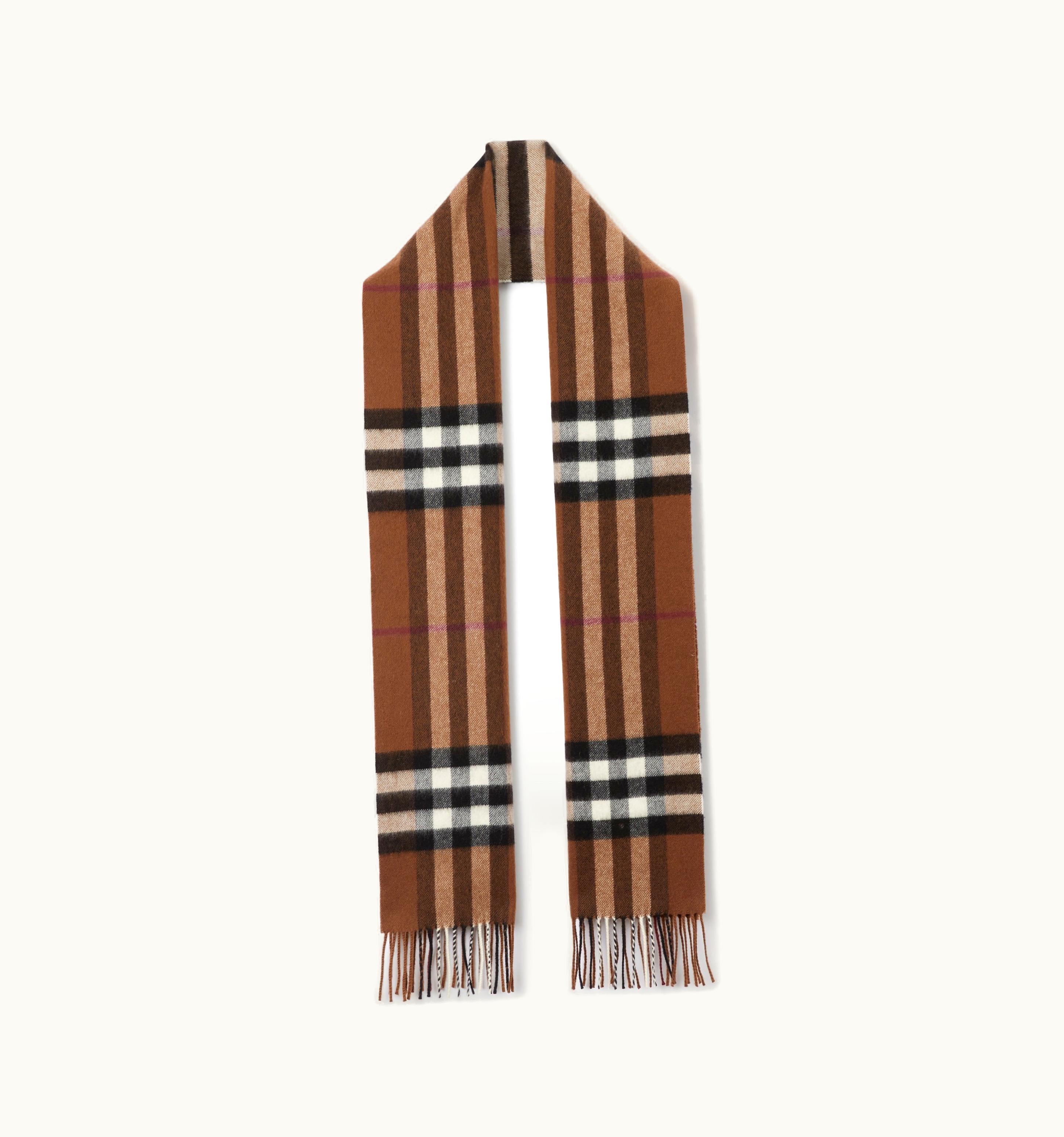 Burberry Burberry The Burberry Check Cashmere Scarf In Birch Brown UZ0140481