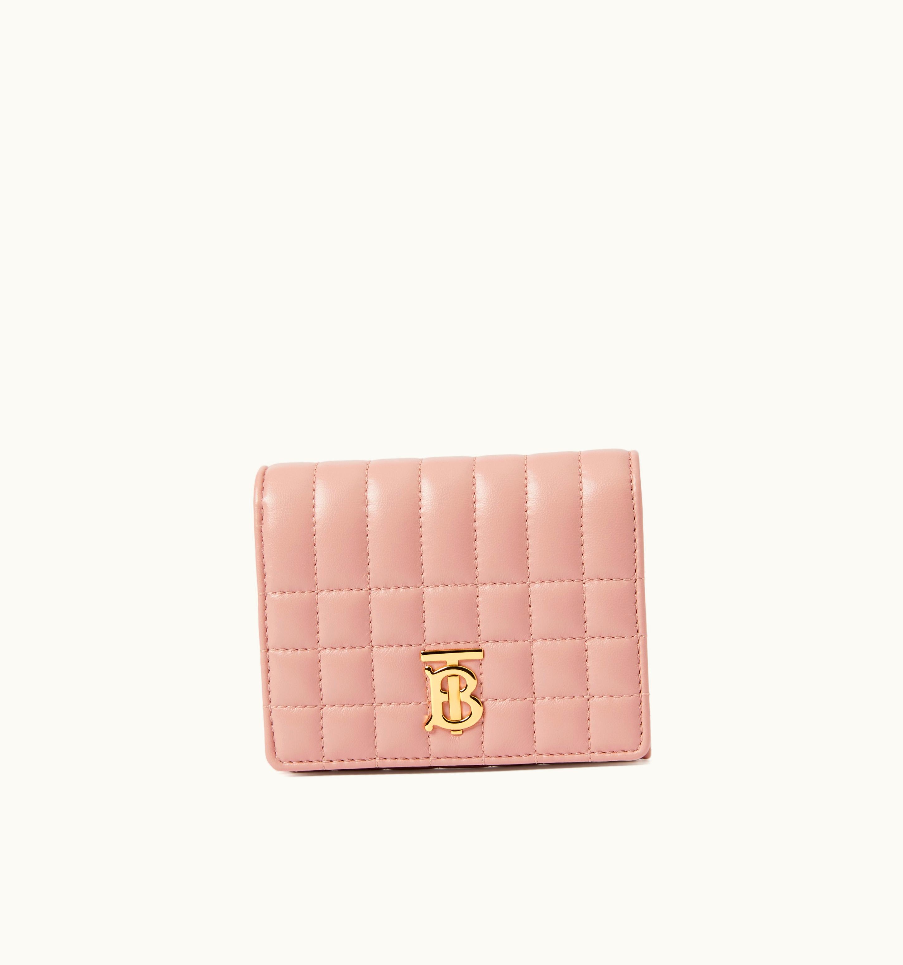 Burberry Burberry Quilted Leather Small Lola Folding Wallet In Dusky Pink - Women