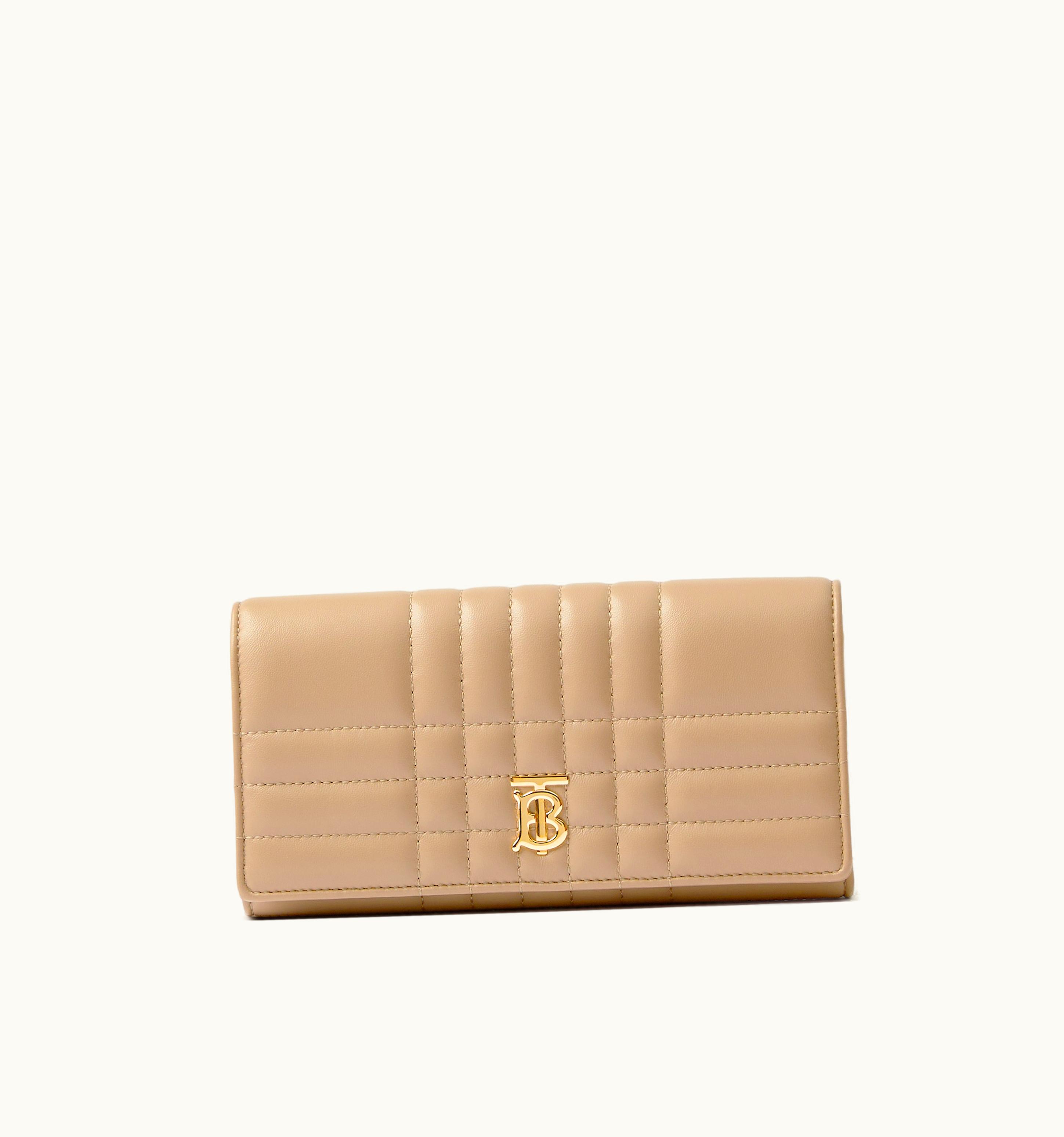 Burberry Burberry Quilted Leather Lola Continental Wallet In Oat Beige - Women