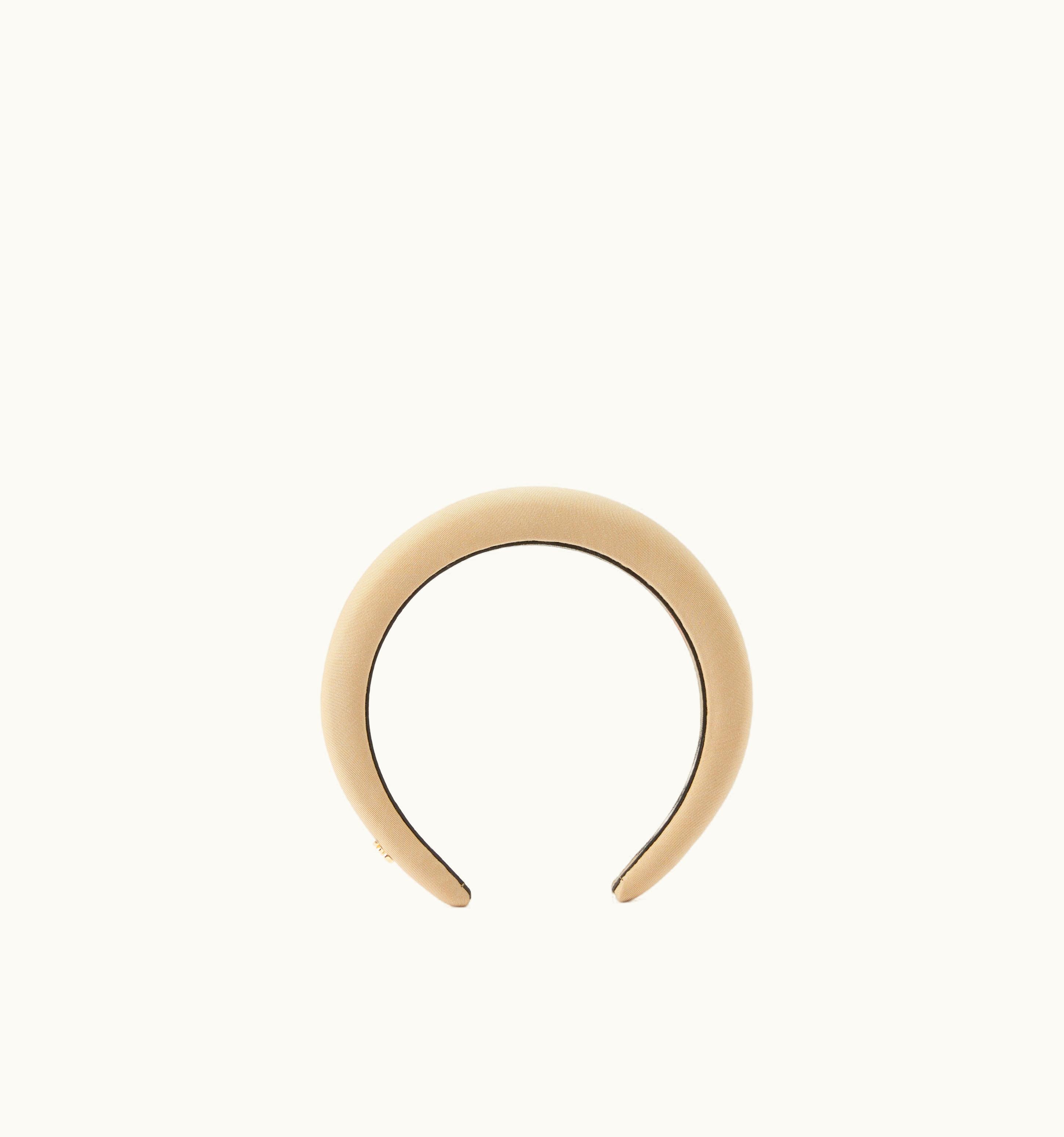 Burberry Burberry Monogram Motif Tropical Gabardine Hairband In Honey - Women