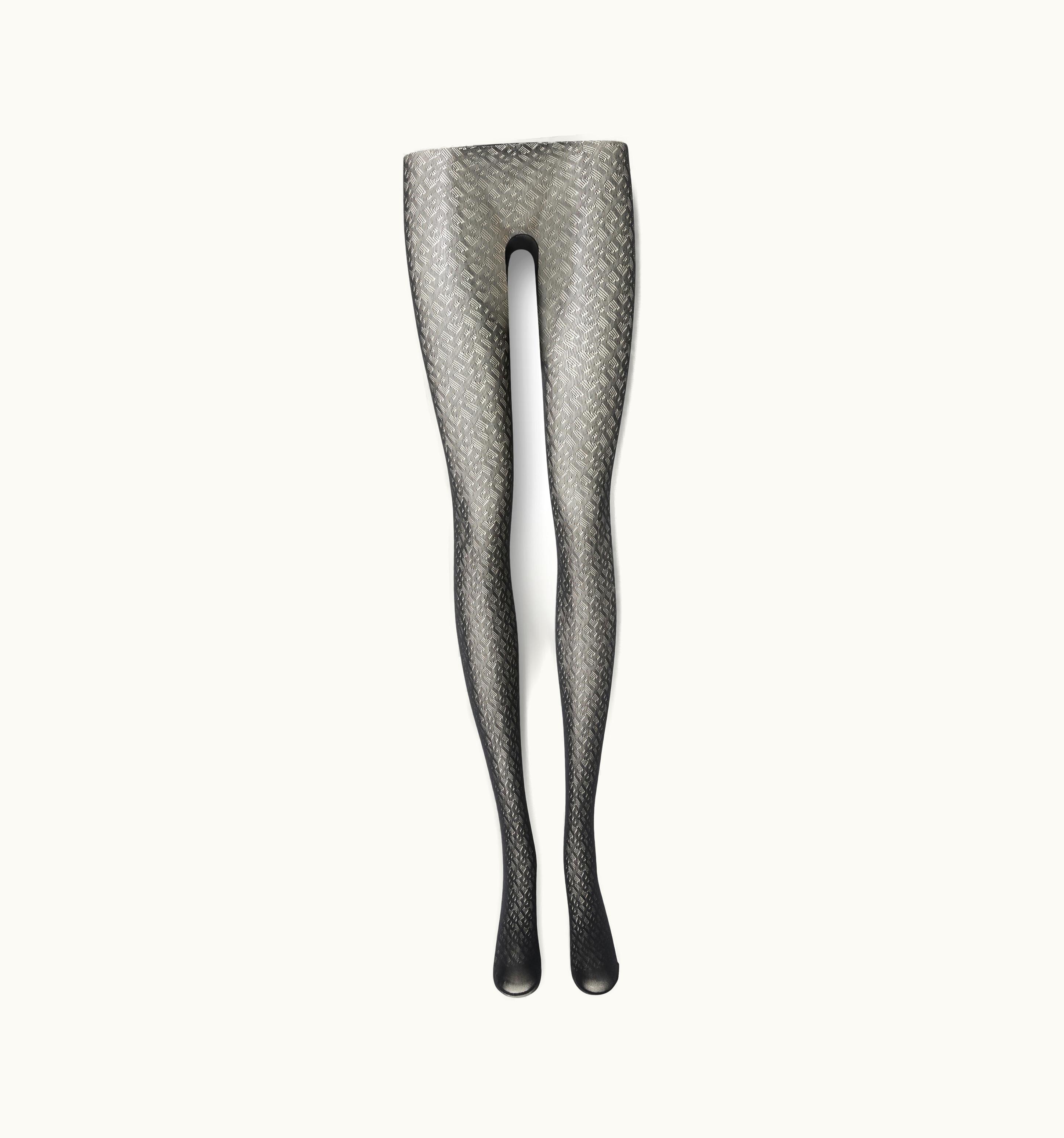 Burberry Burberry Monogram Motif Tights In Black - Women