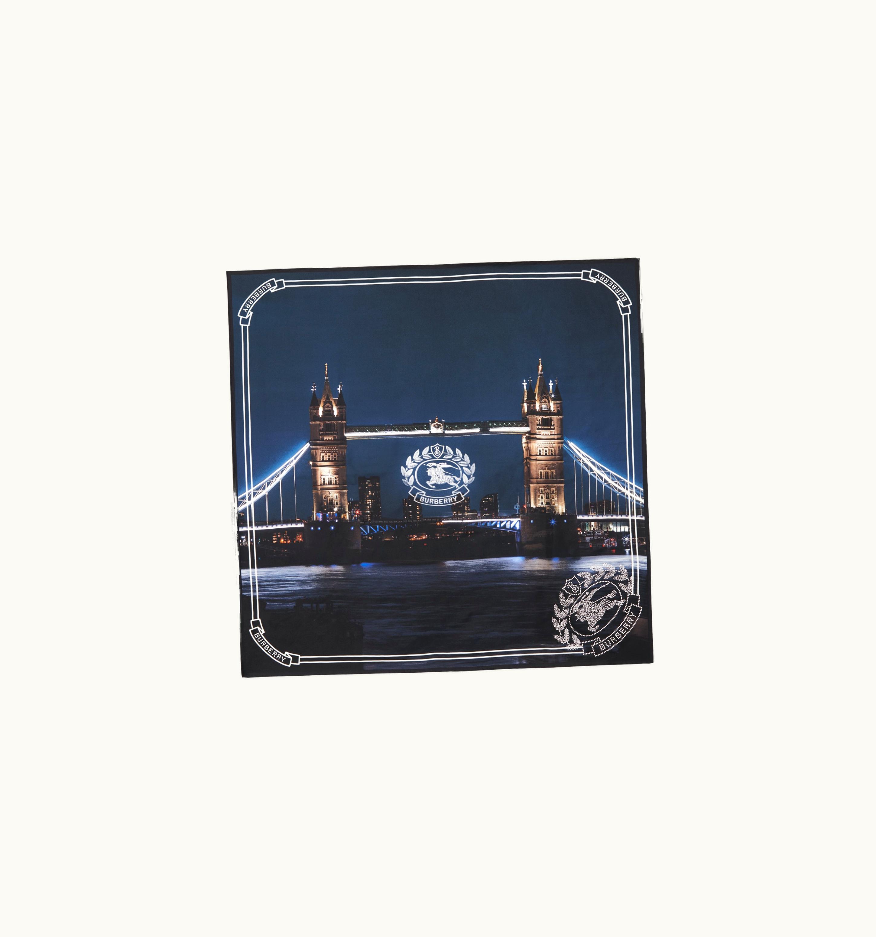 Burberry Burberry Crystal Ekd Silk Twill Square Scarf In Multicolour UZ0140737