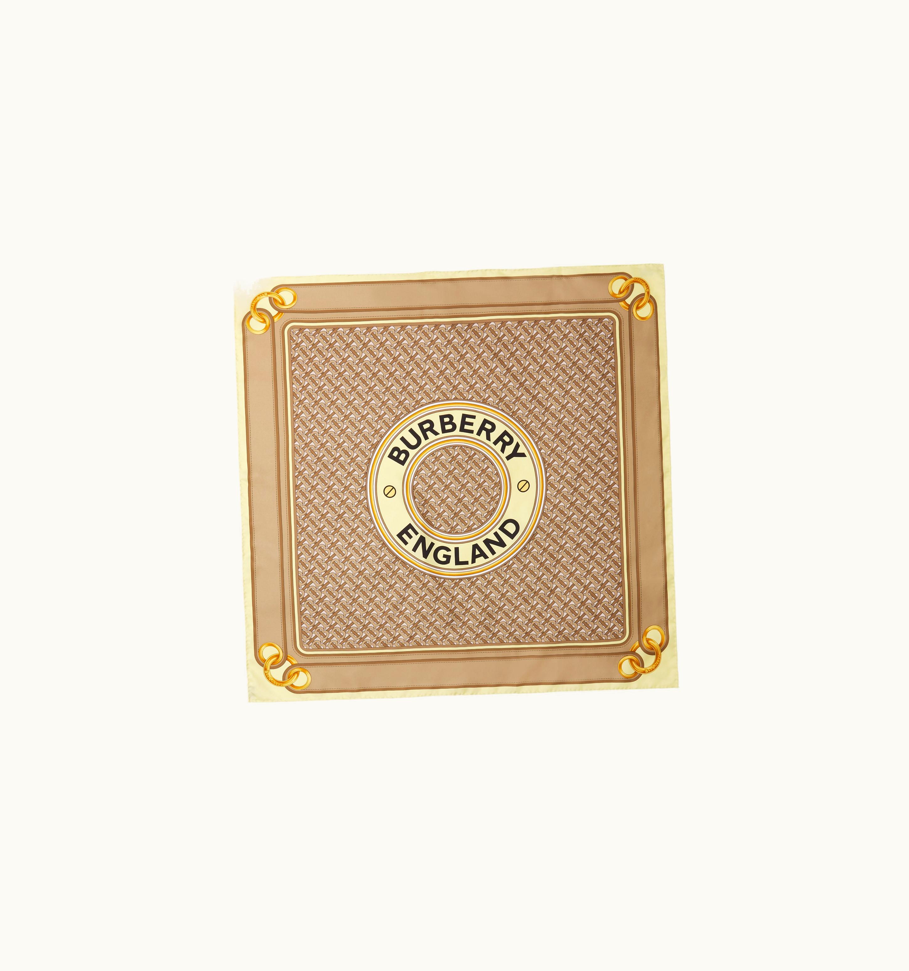 Burberry Burberry Montage Print Silk Square Scarf In Archive Beige UZ0140745